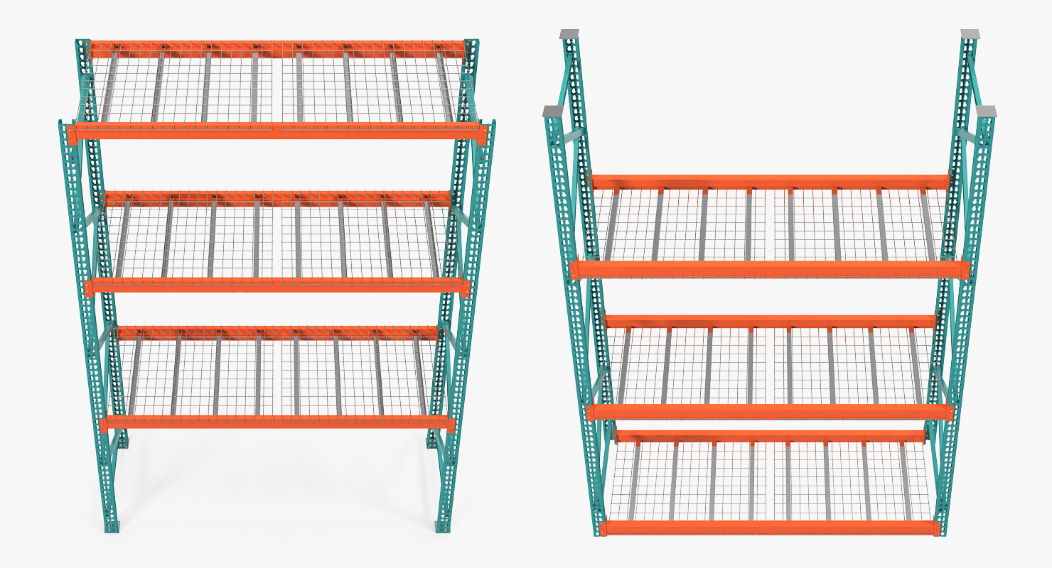 Pallet Rack Section 3D model