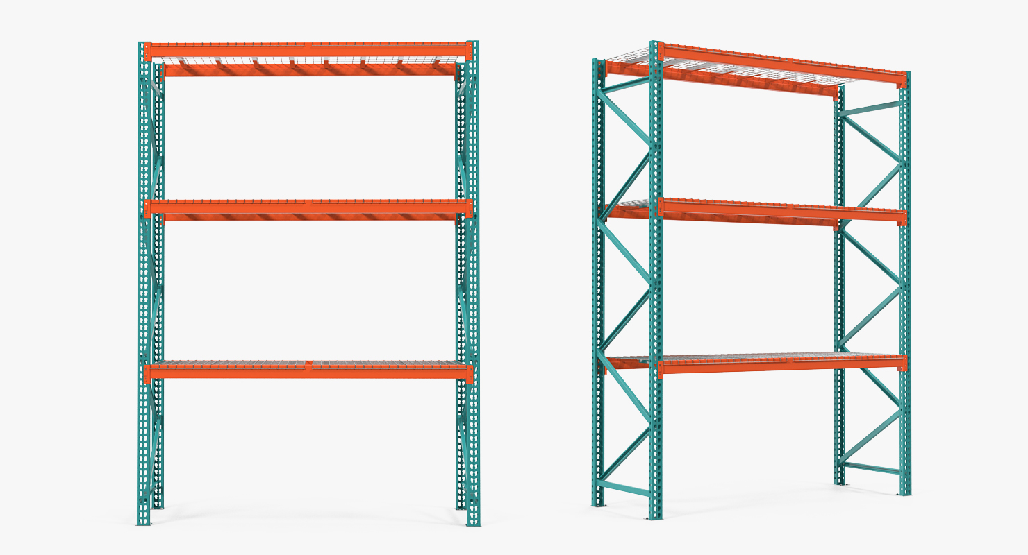 Pallet Rack Section 3D model