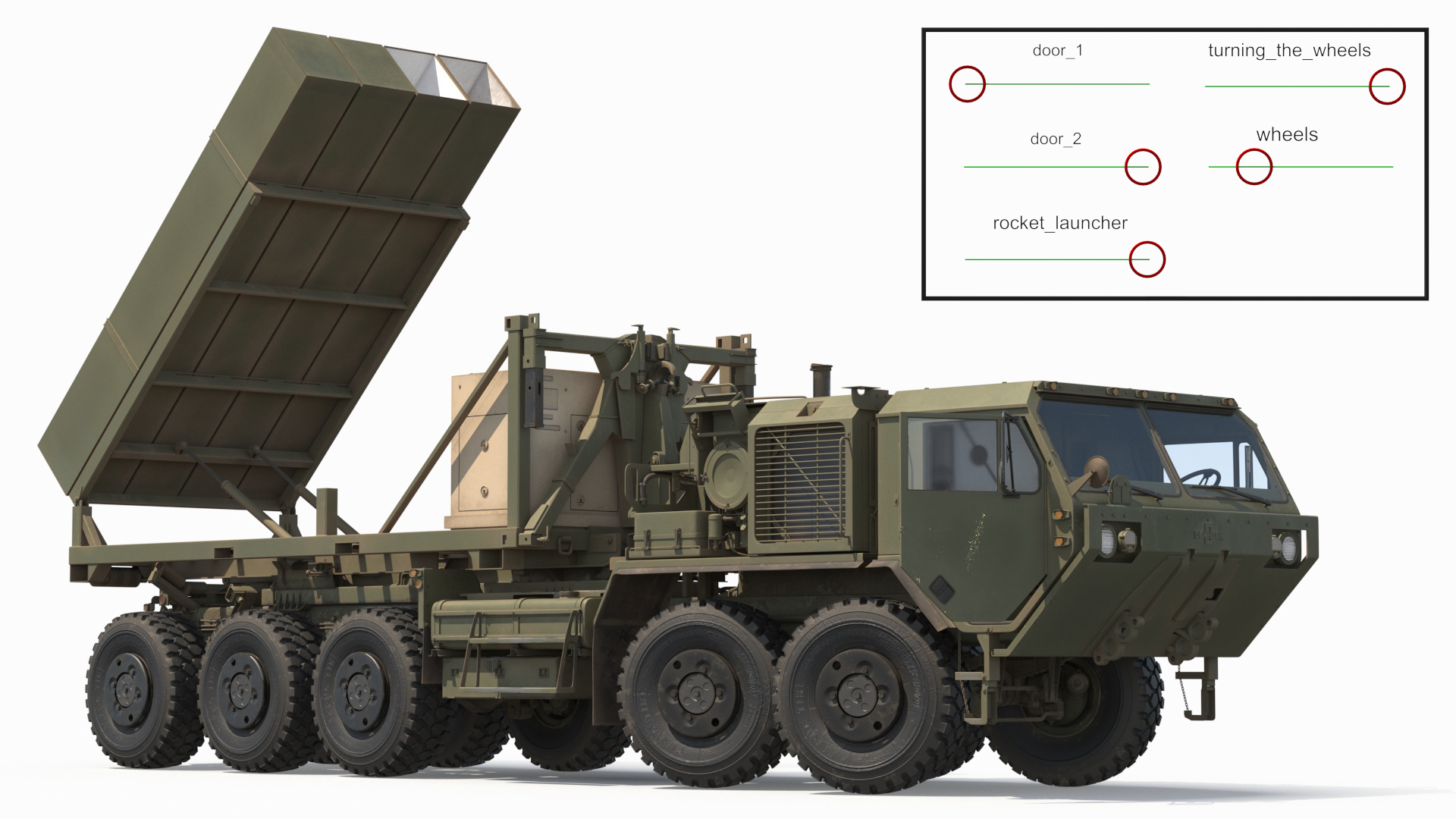 Blackbeard Hypersonic Missile Launcher on Oshkosh Truck Rigged - view 4