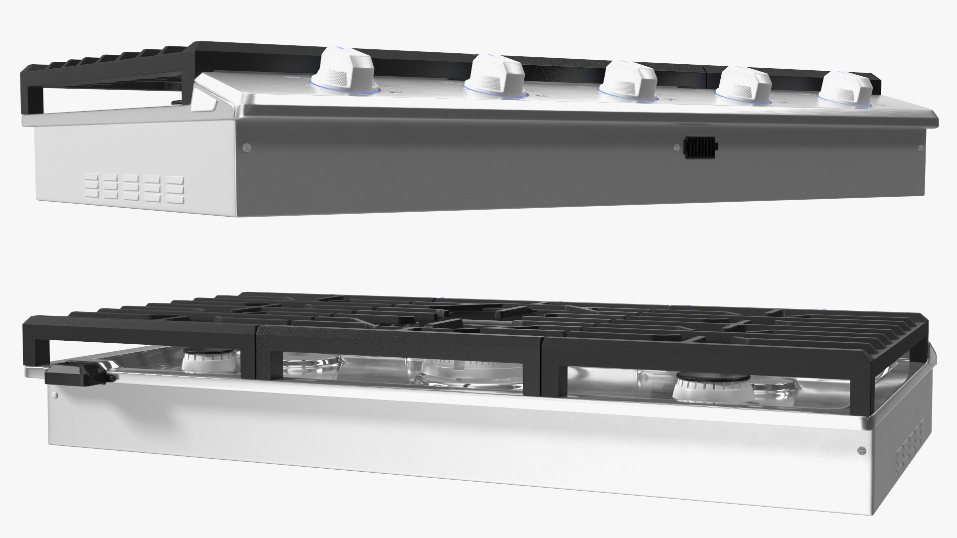 Smart Gas Countertop Stove White 3D