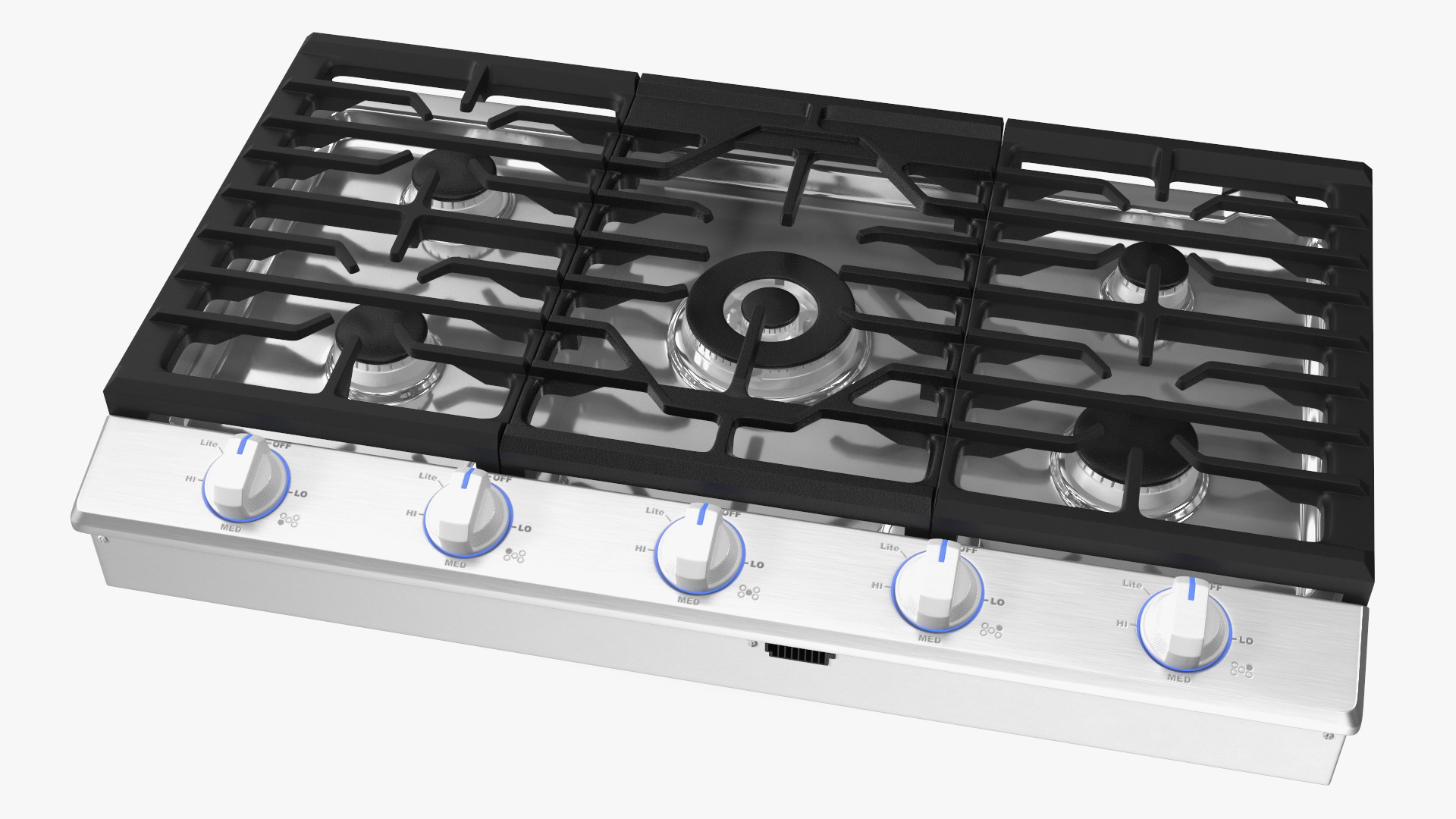Smart Gas Countertop Stove White 3D