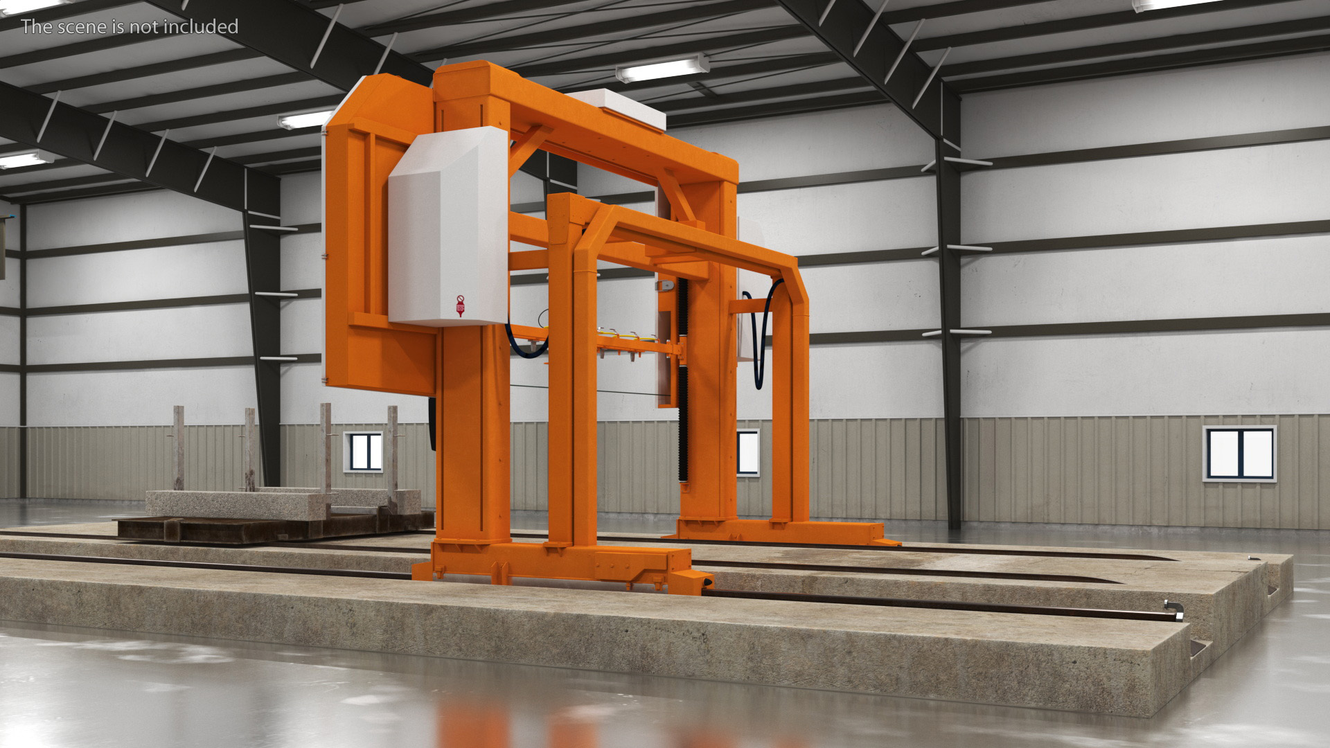 Cutter Concrete Slab Wire Saw 3D model