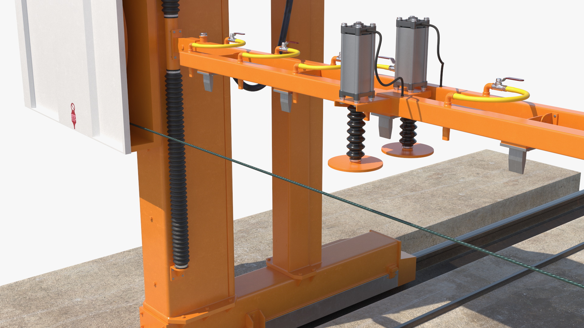 Cutter Concrete Slab Wire Saw 3D model
