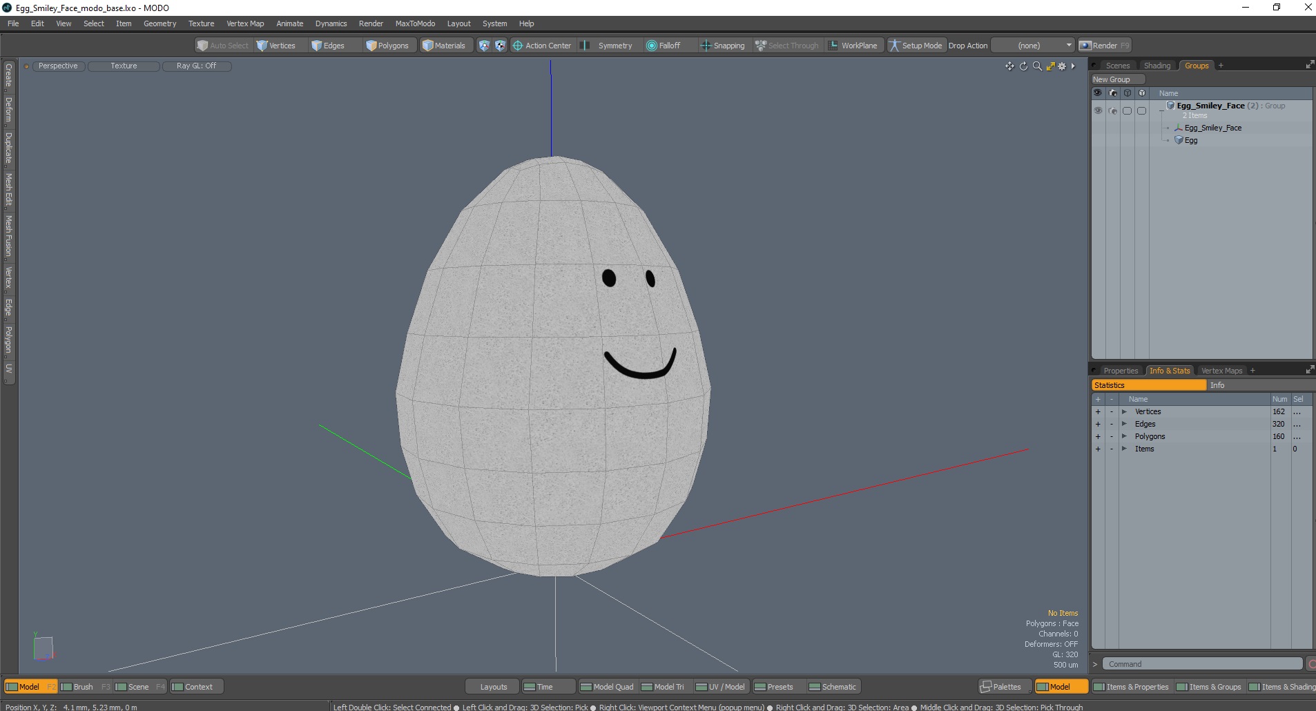 3D model Egg Smiley Face
