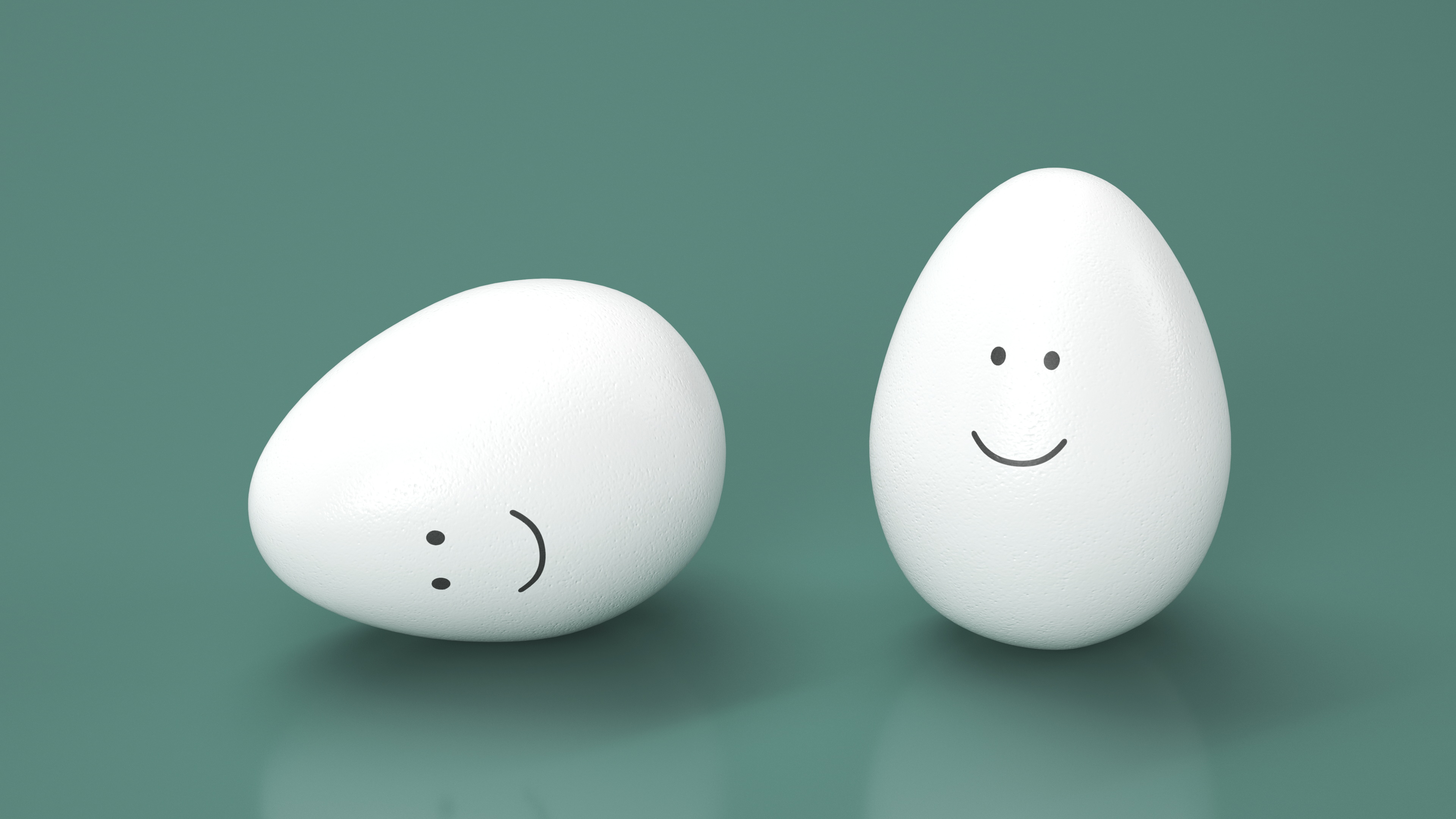 3D model Egg Smiley Face