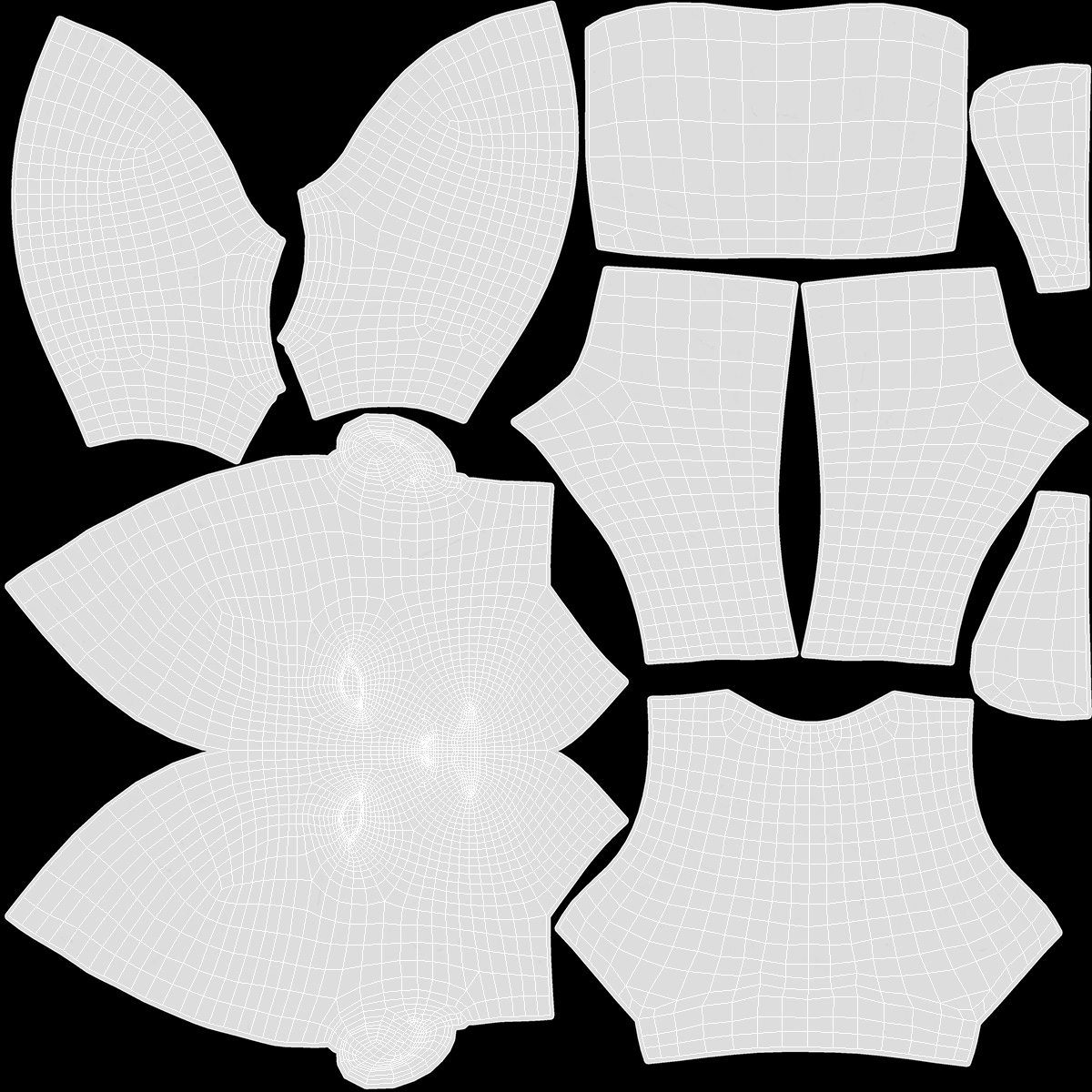 3D Styrofoam Woman Mannequin Head White
