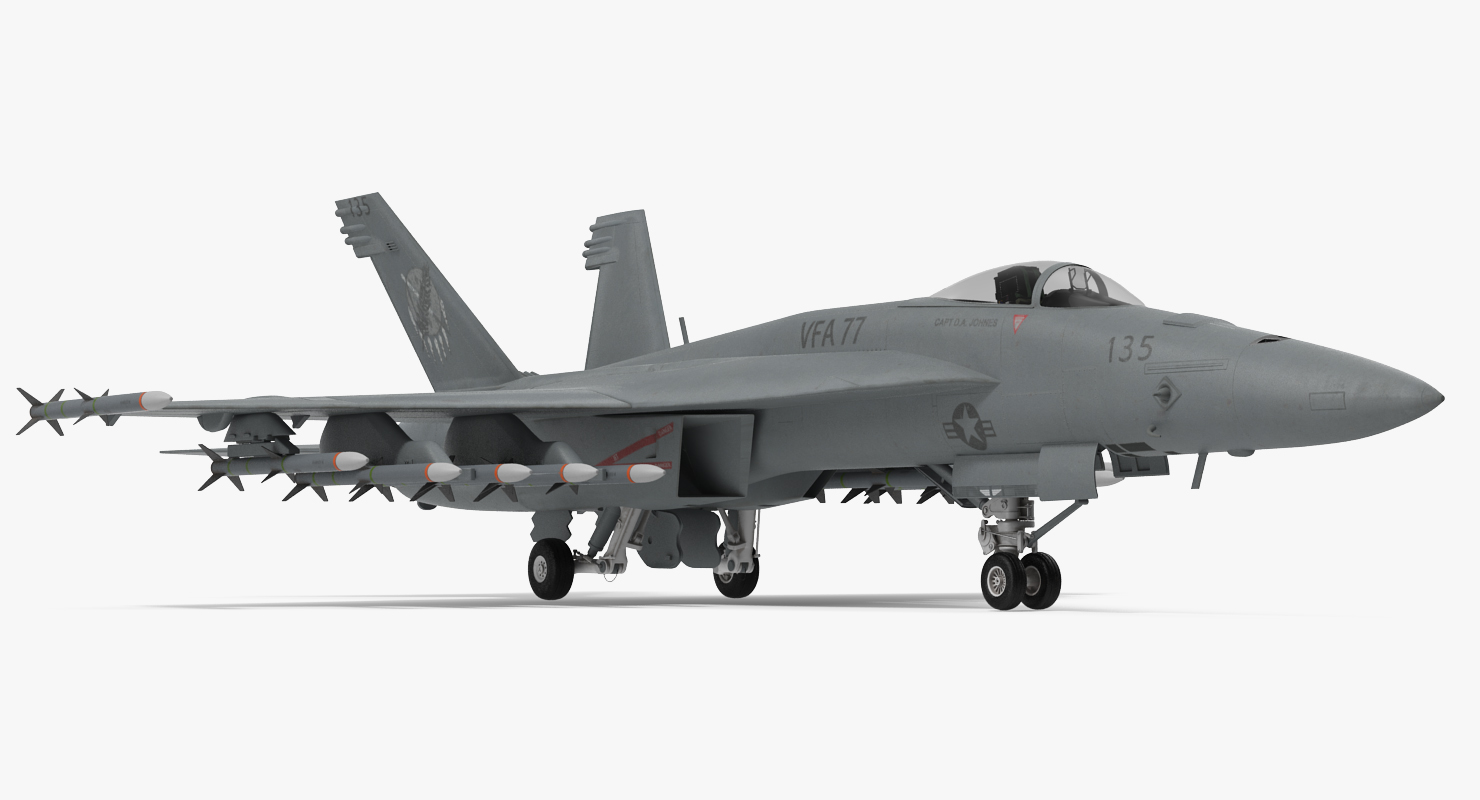 3D Fighter FA 18EF Super Hornet model