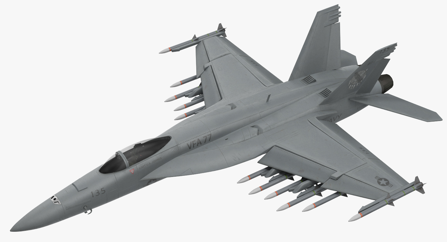 3D Fighter FA 18EF Super Hornet model