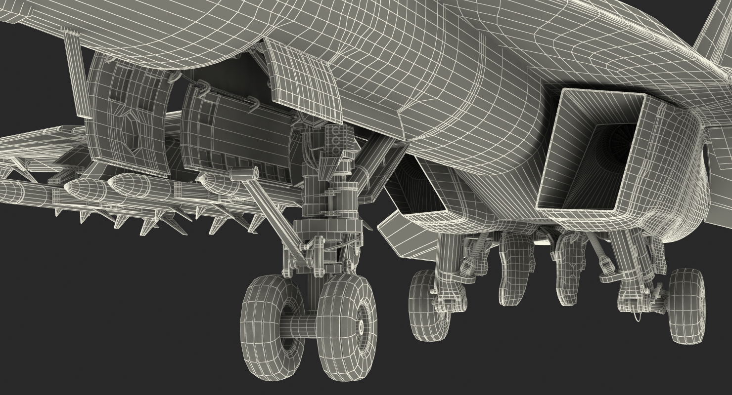 3D Fighter FA 18EF Super Hornet model