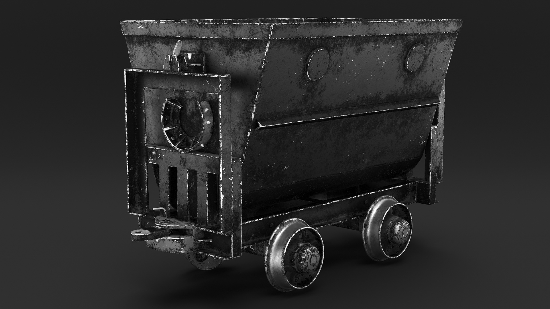 Mine Wagon Dusty Black 3D