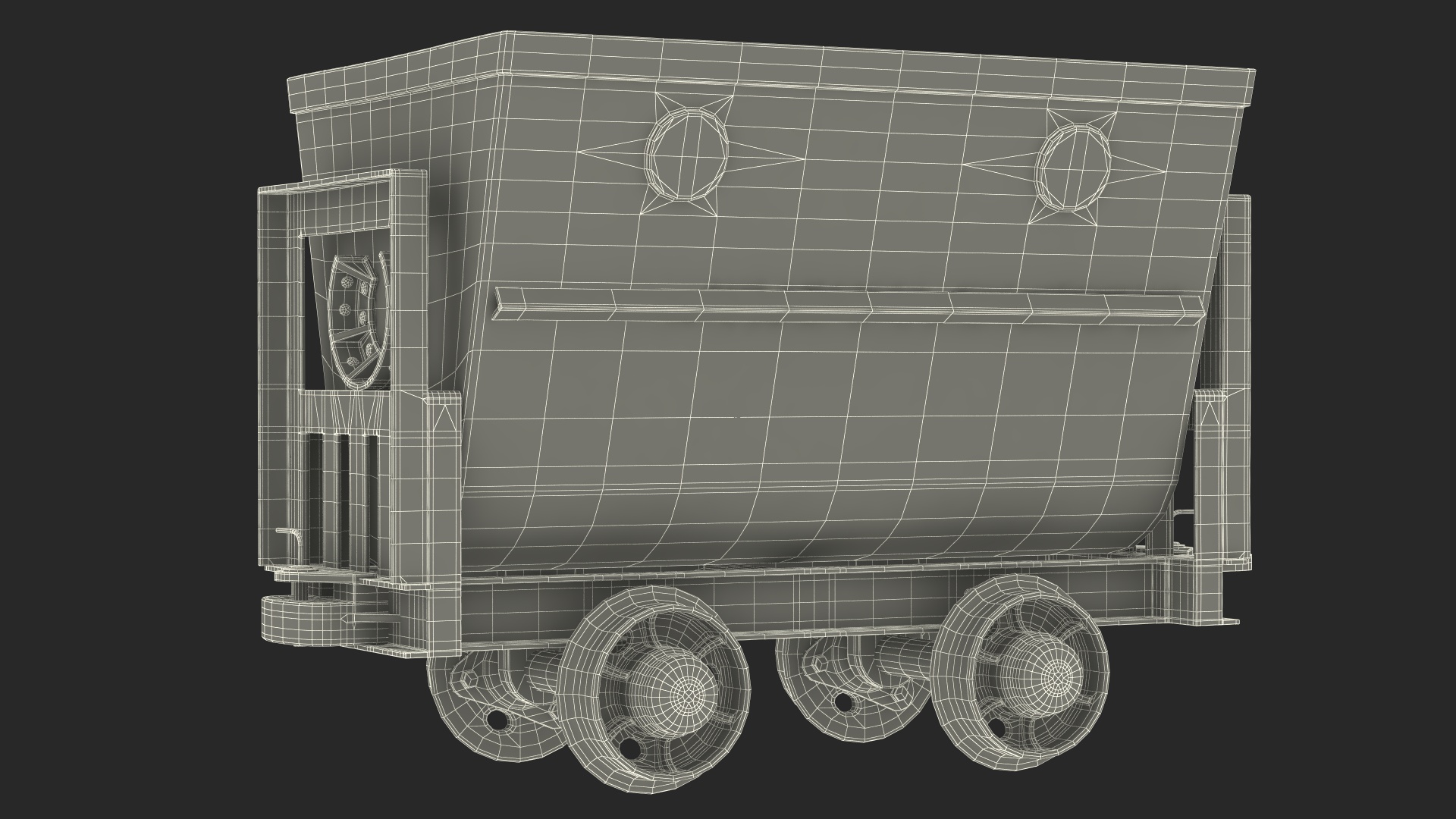 Mine Wagon Dusty Black 3D