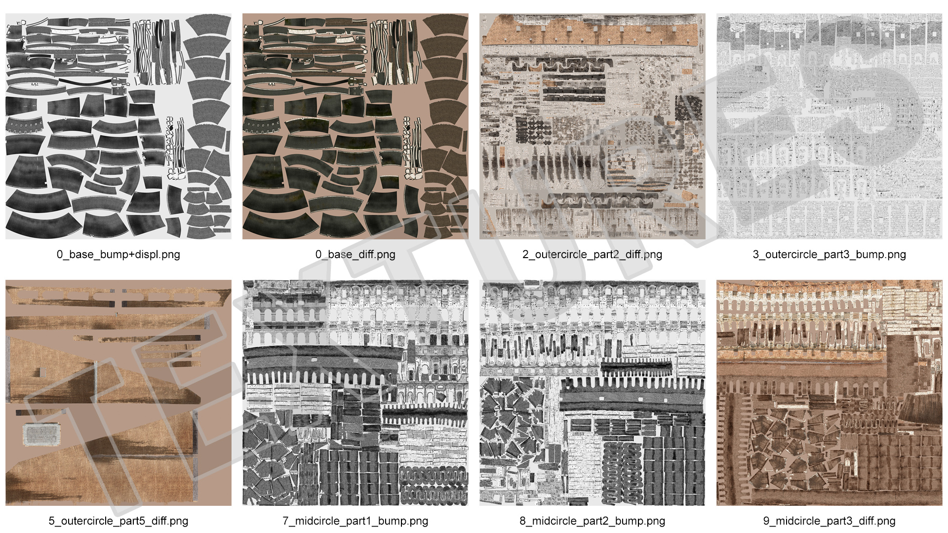 Colosseum on Italy Map 3D