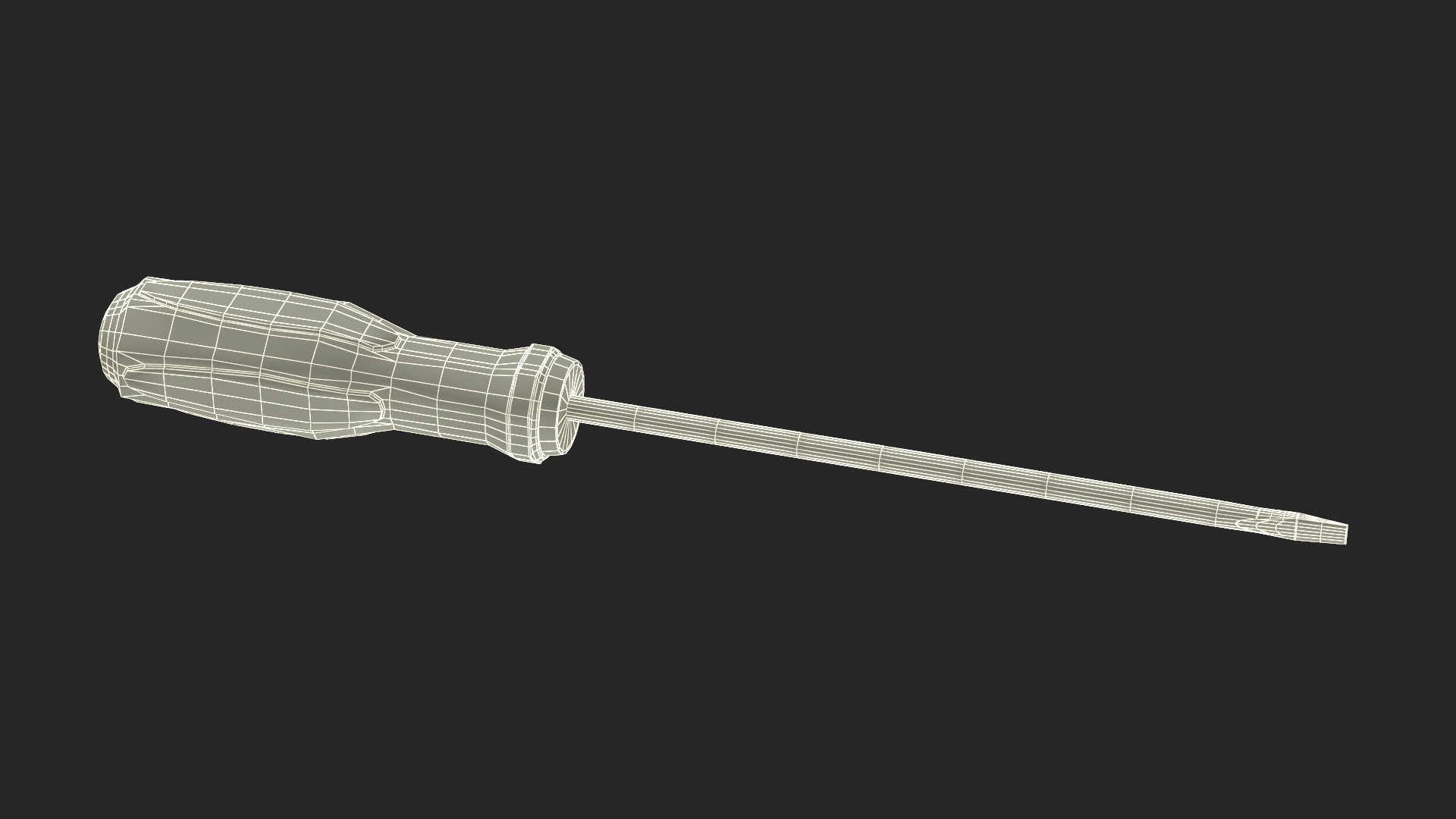 3D model Flat Head Screwdriver 5mm