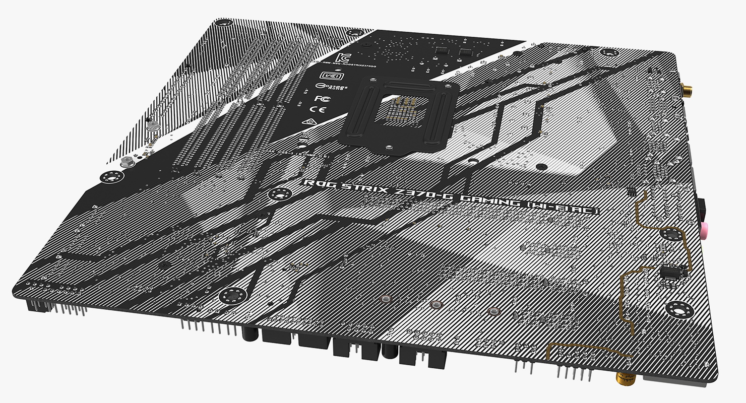 3D ASUS ROG Strix Z370-G Motherboard model