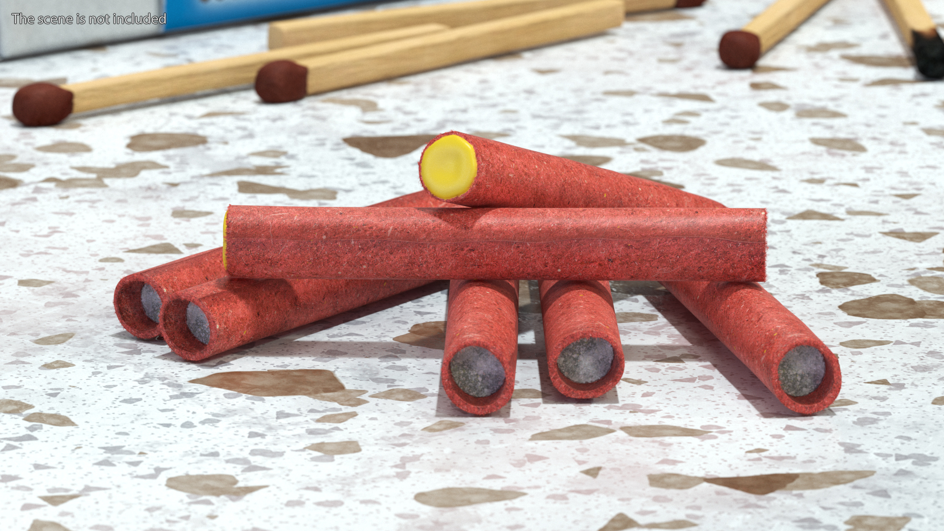 Pile of Firecrackers Fur 3D model