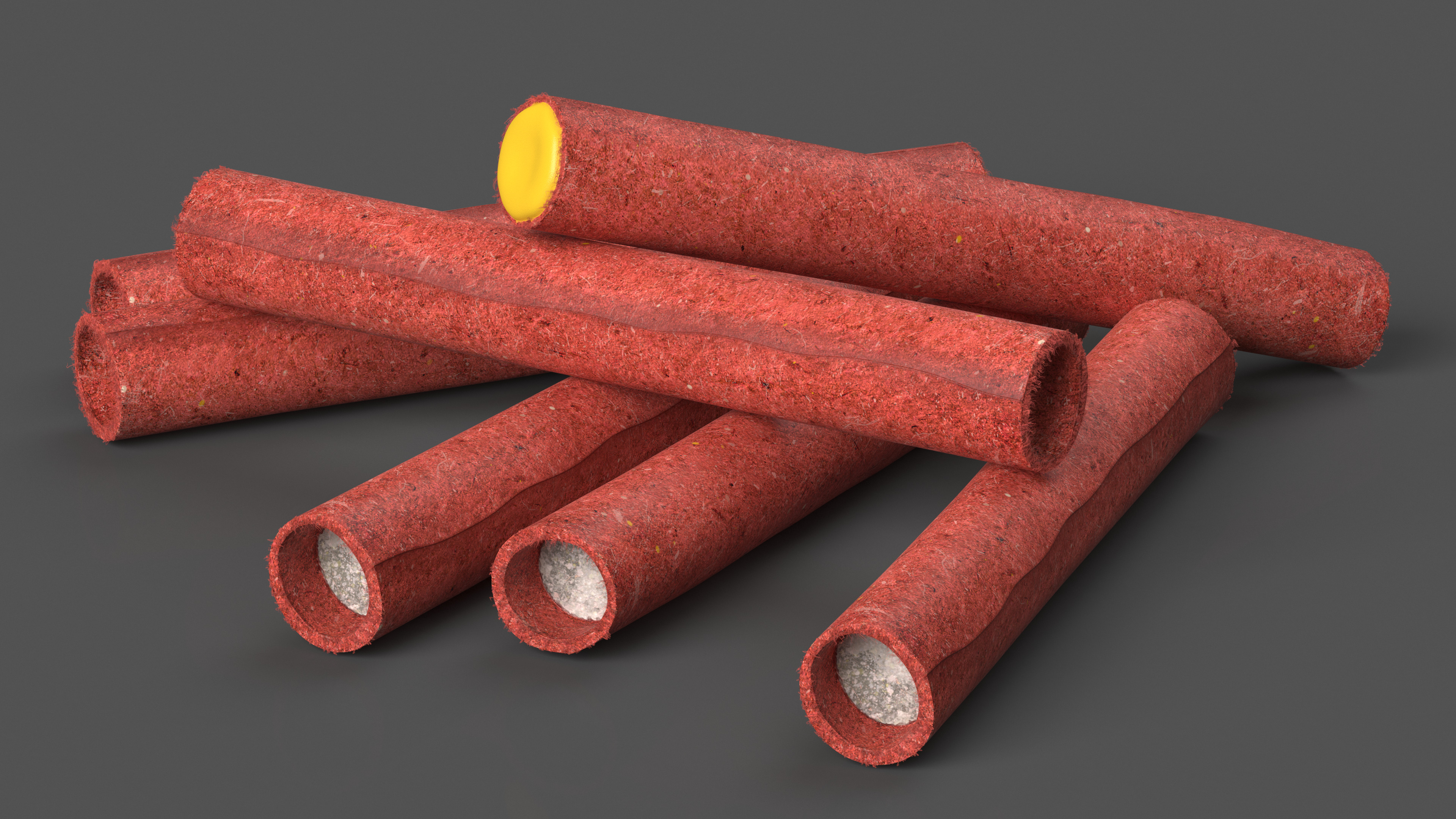 Pile of Firecrackers Fur 3D model