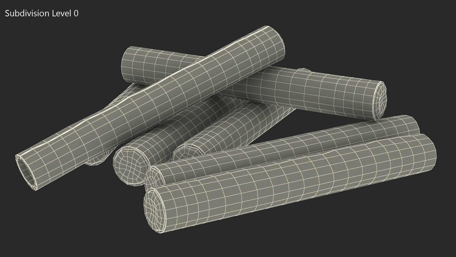 Pile of Firecrackers Fur 3D model