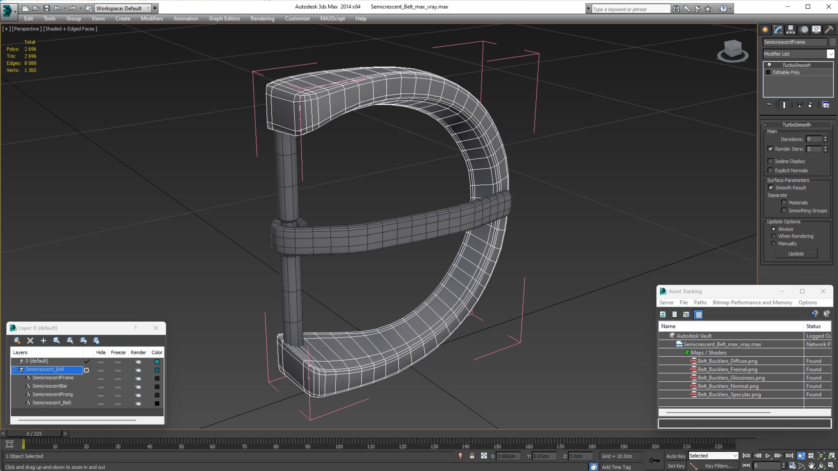Semicrescent Belt 3D
