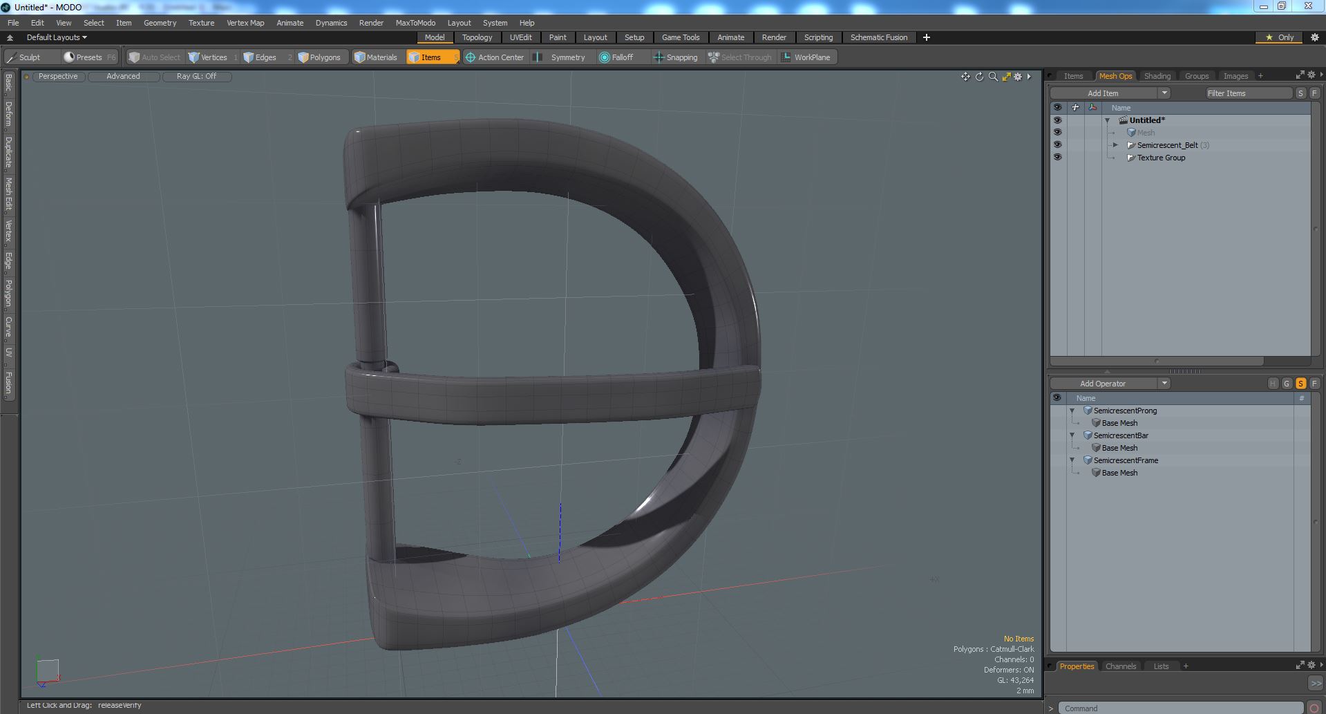Semicrescent Belt 3D