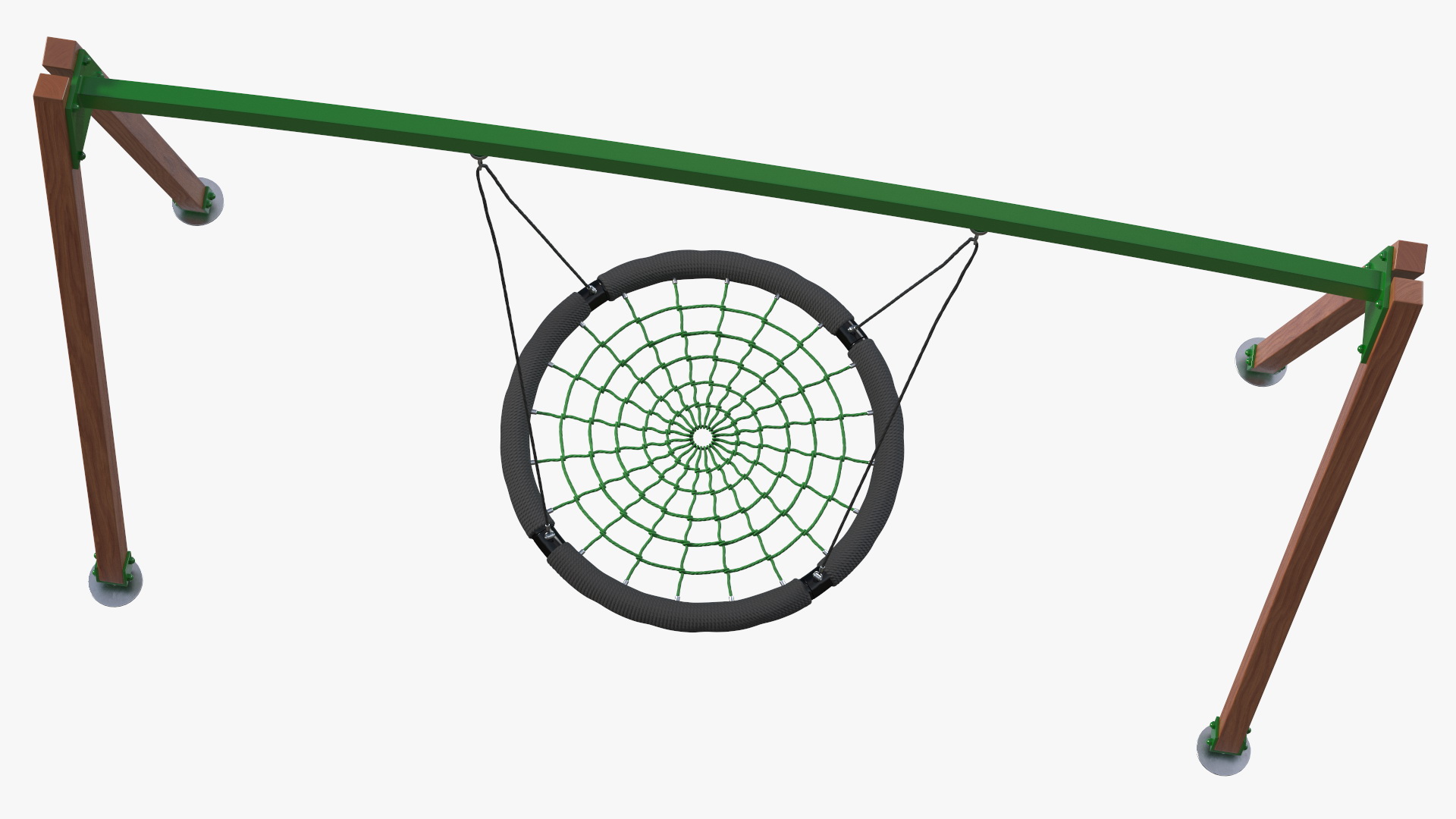 Nest Saucer Web Swing Green 3D