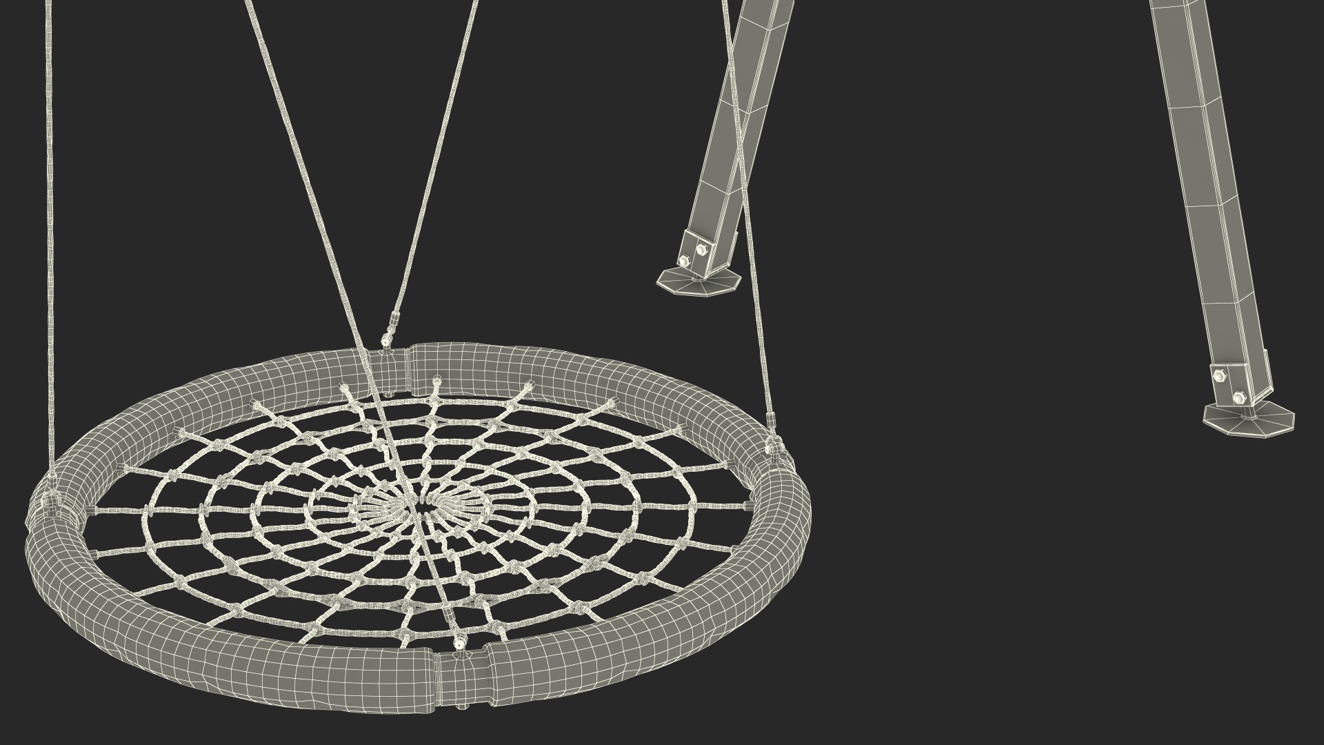 Nest Saucer Web Swing Green 3D