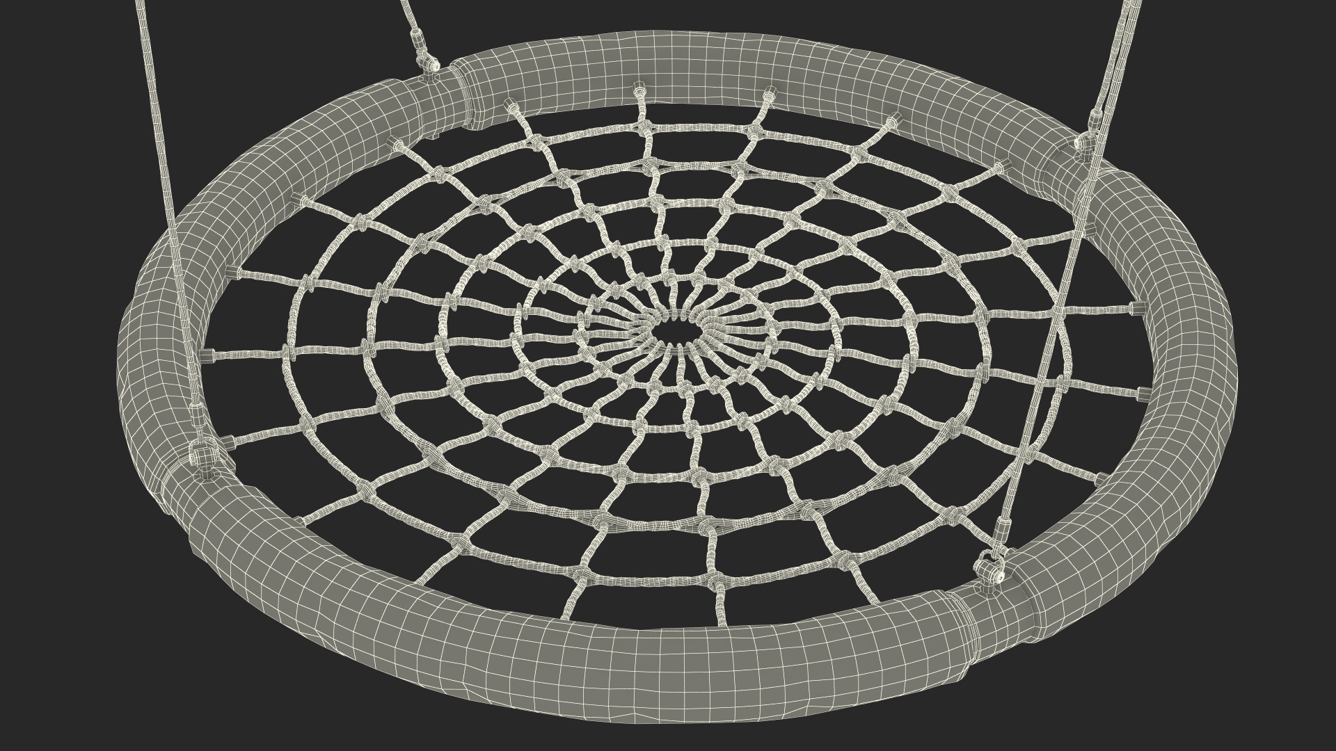Nest Saucer Web Swing Green 3D
