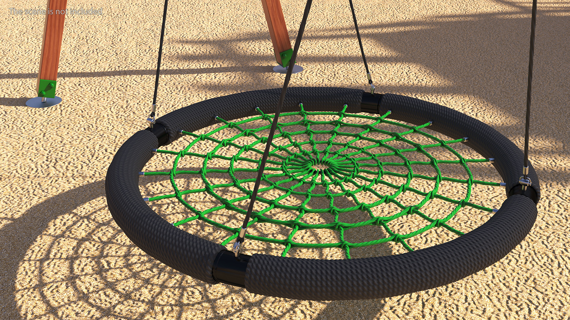 Nest Saucer Web Swing Green 3D