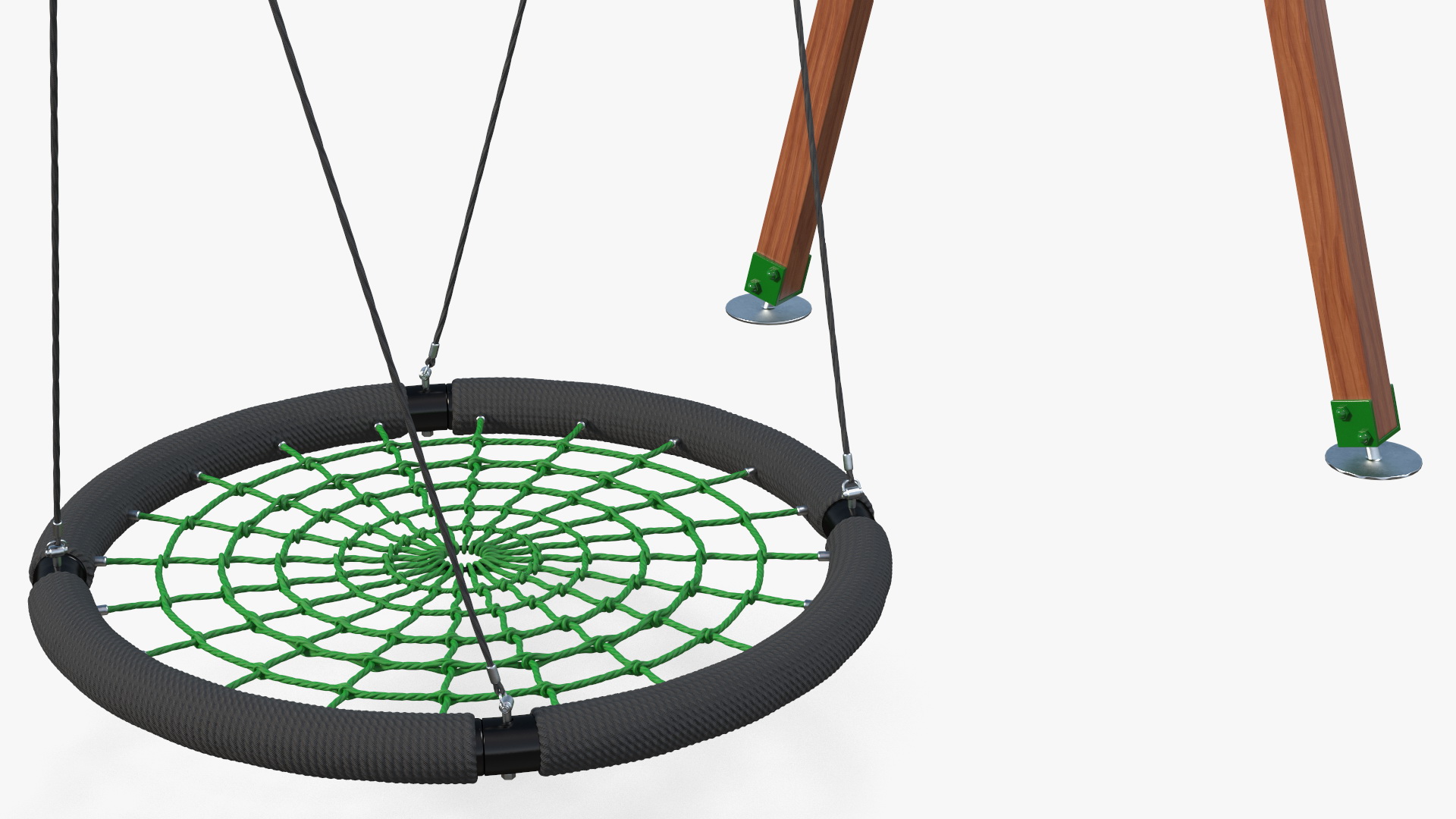 Nest Saucer Web Swing Green 3D