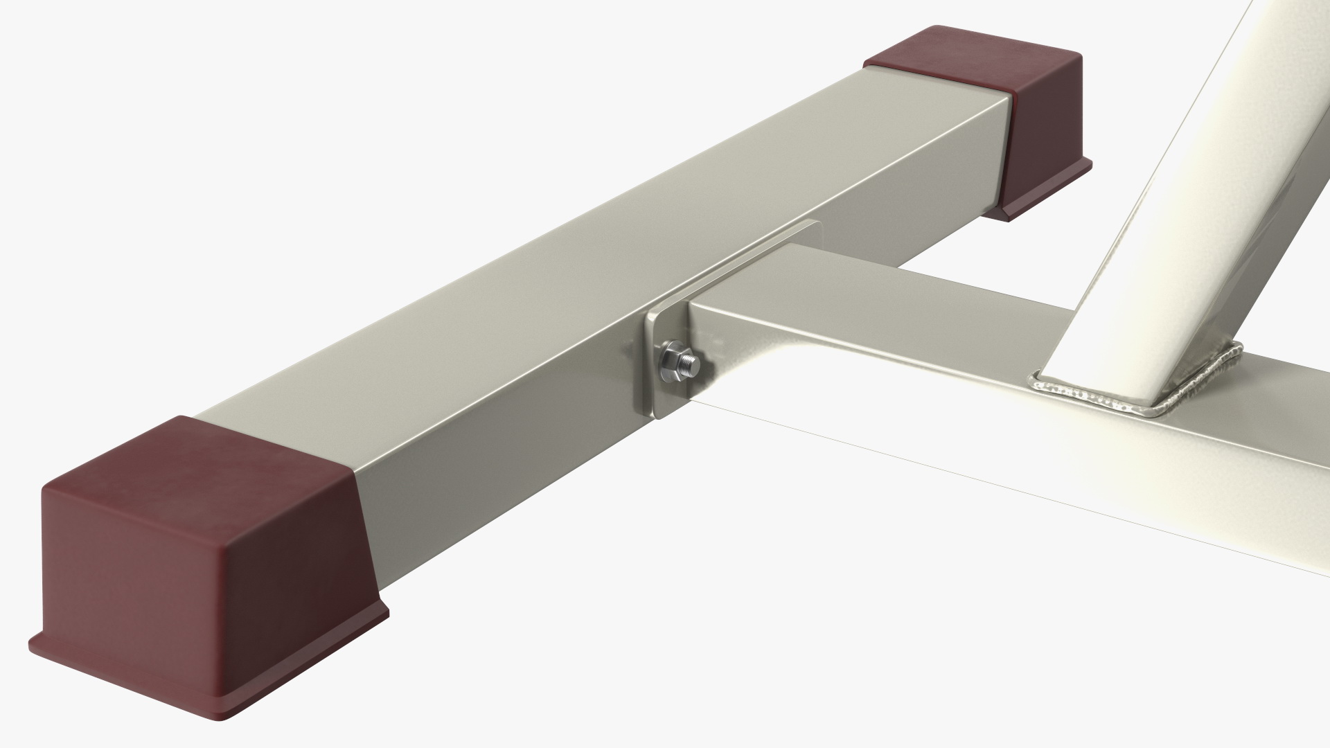 Hyperextension Bench Red 3D model