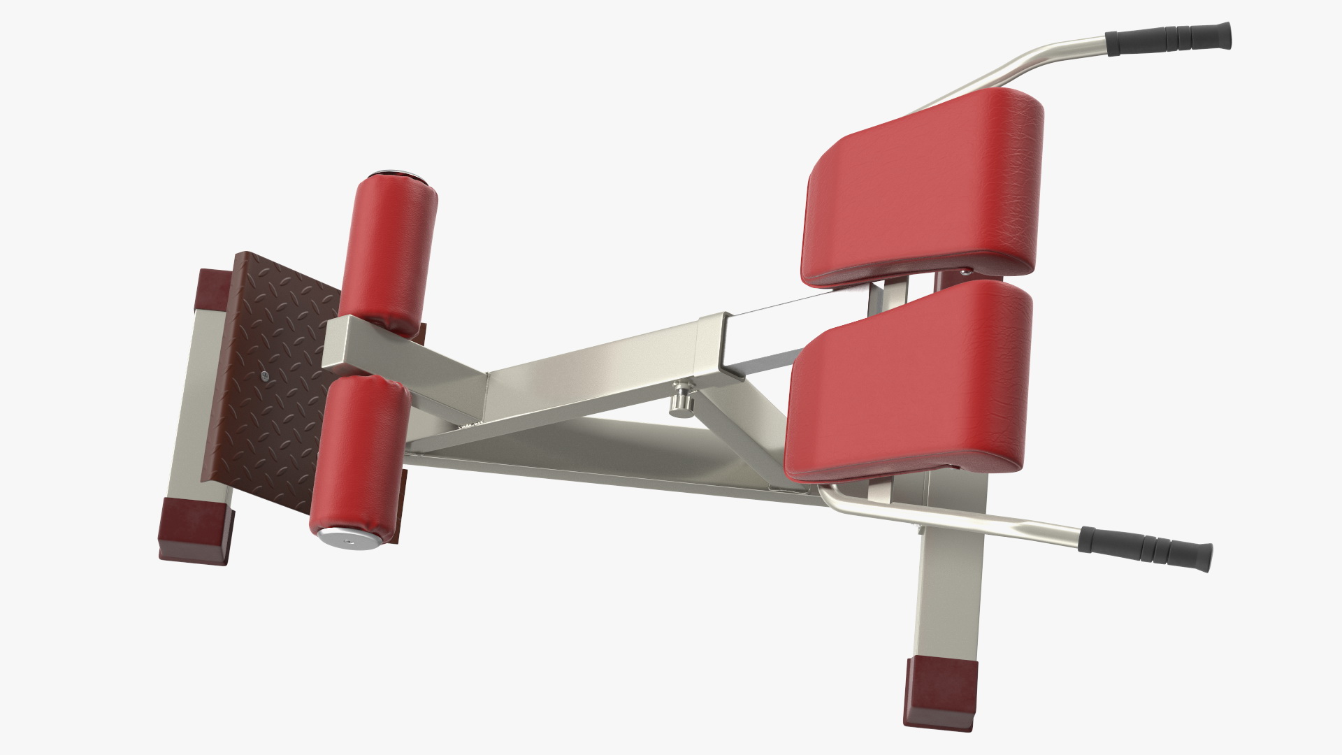 Hyperextension Bench Red 3D model