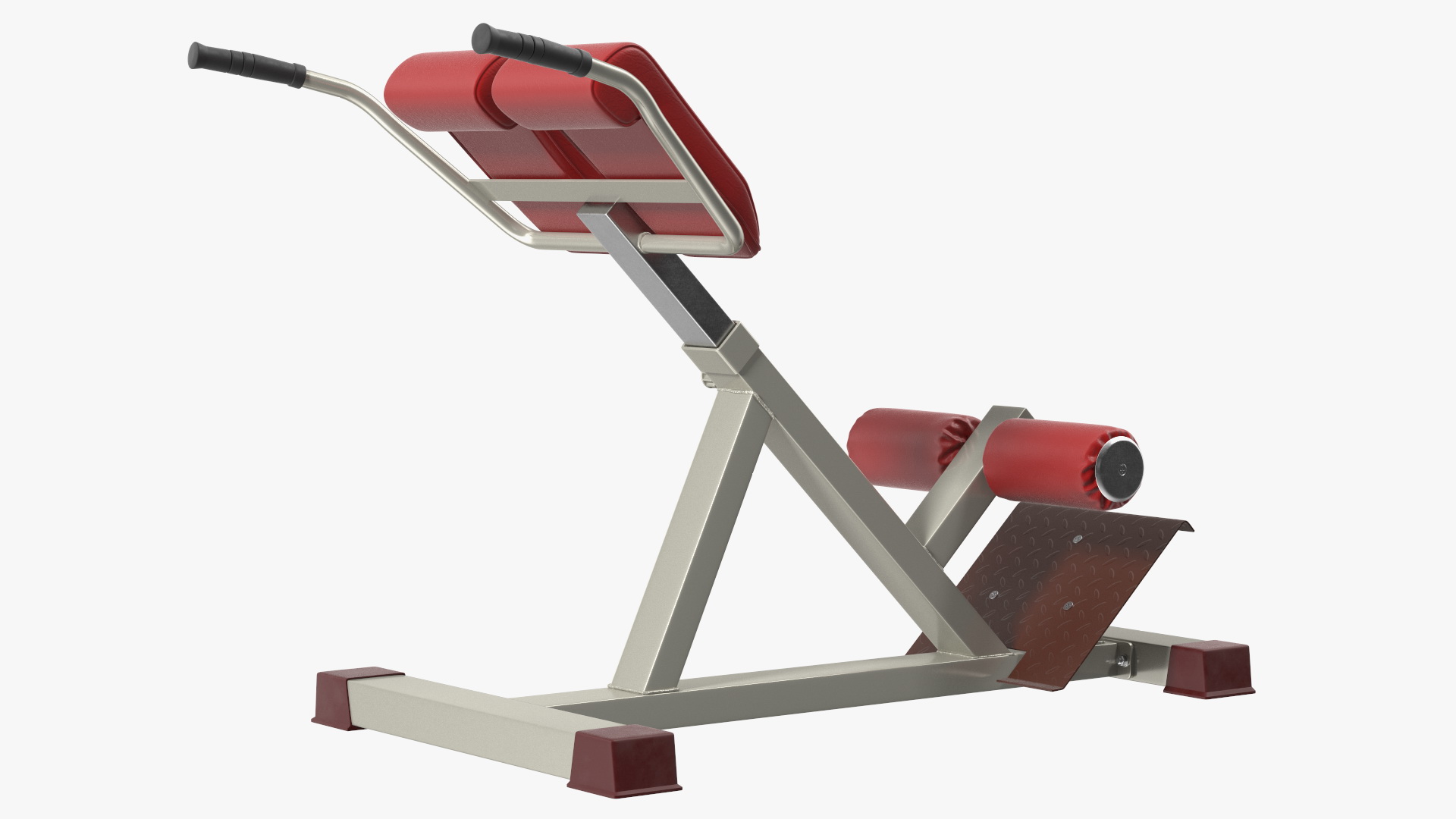 Hyperextension Bench Red 3D model