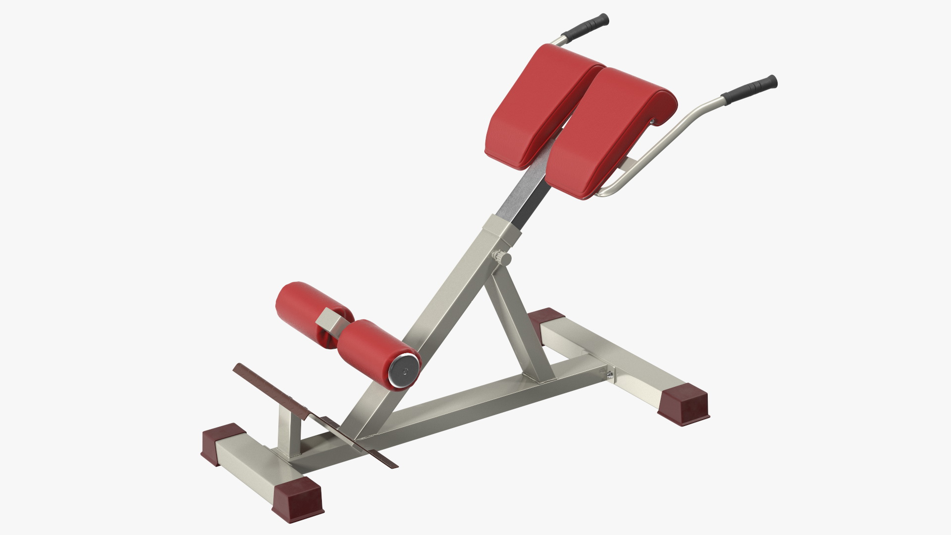 Hyperextension Bench Red 3D model