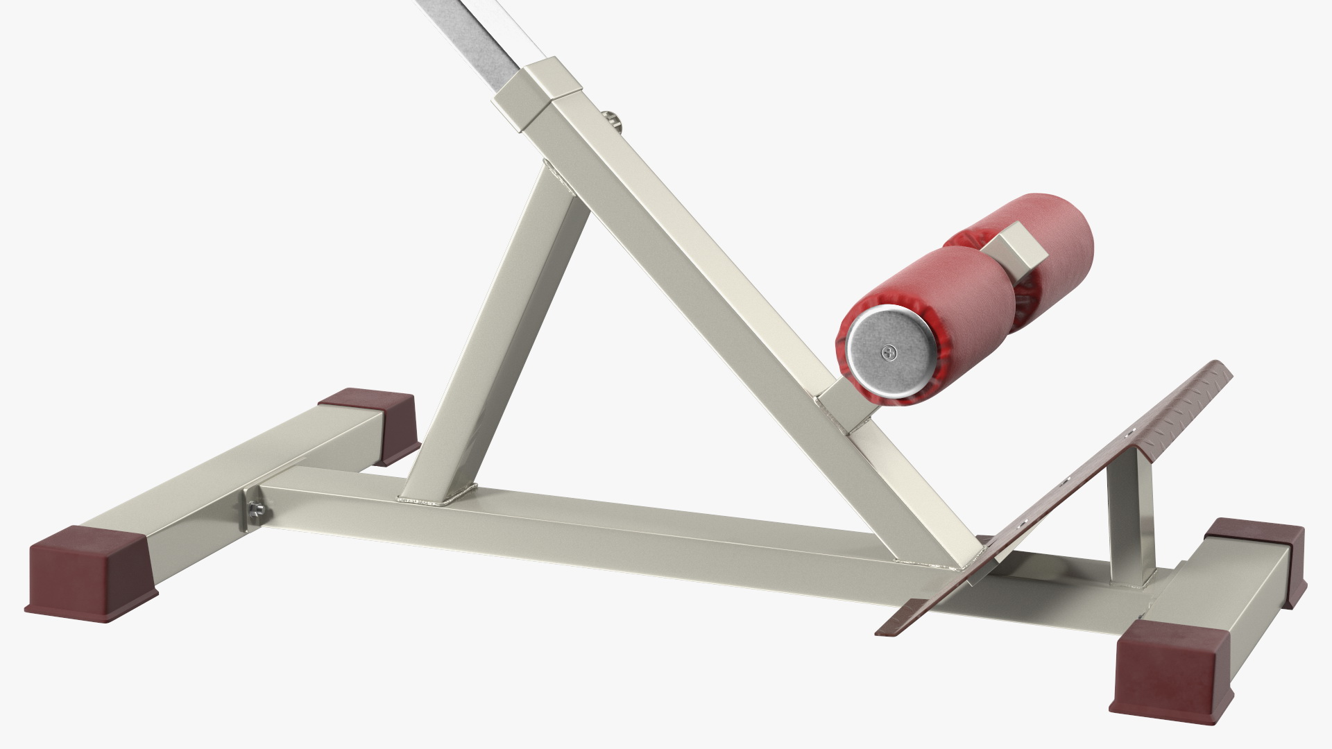 Hyperextension Bench Red 3D model