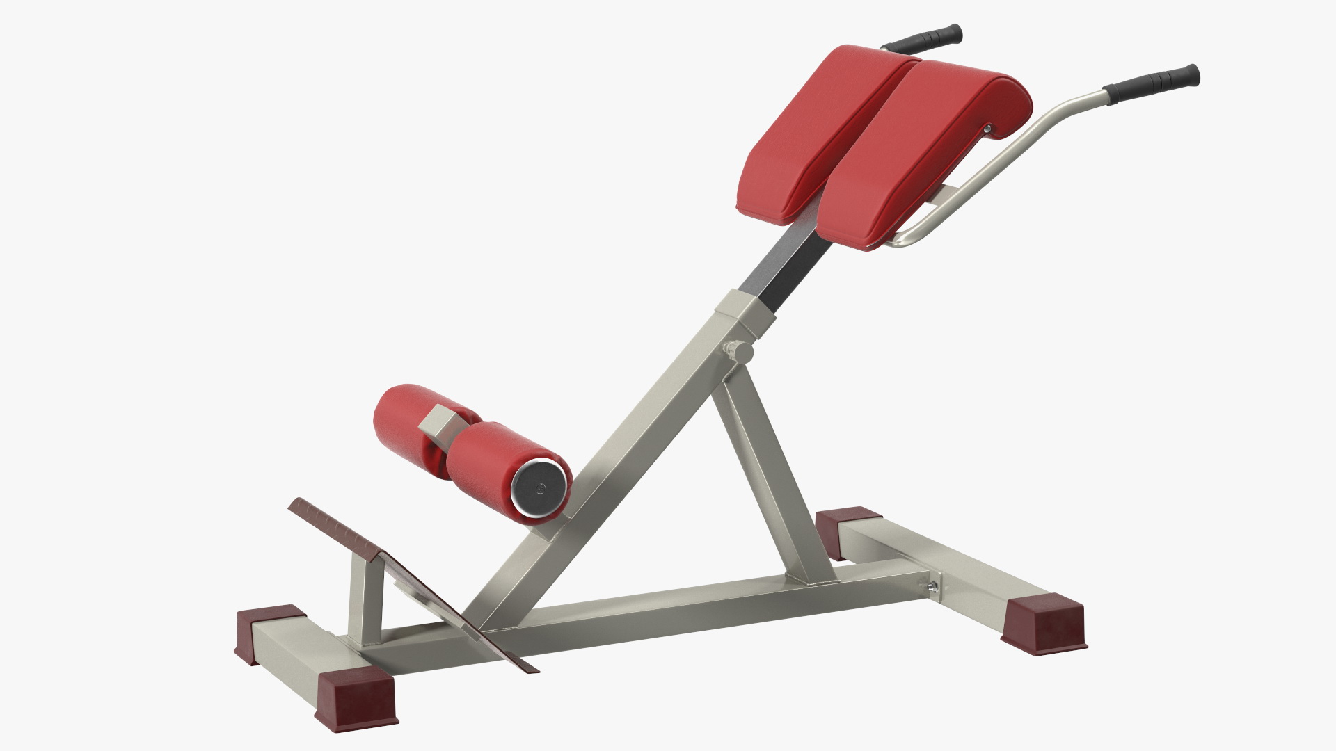 Hyperextension Bench Red 3D model