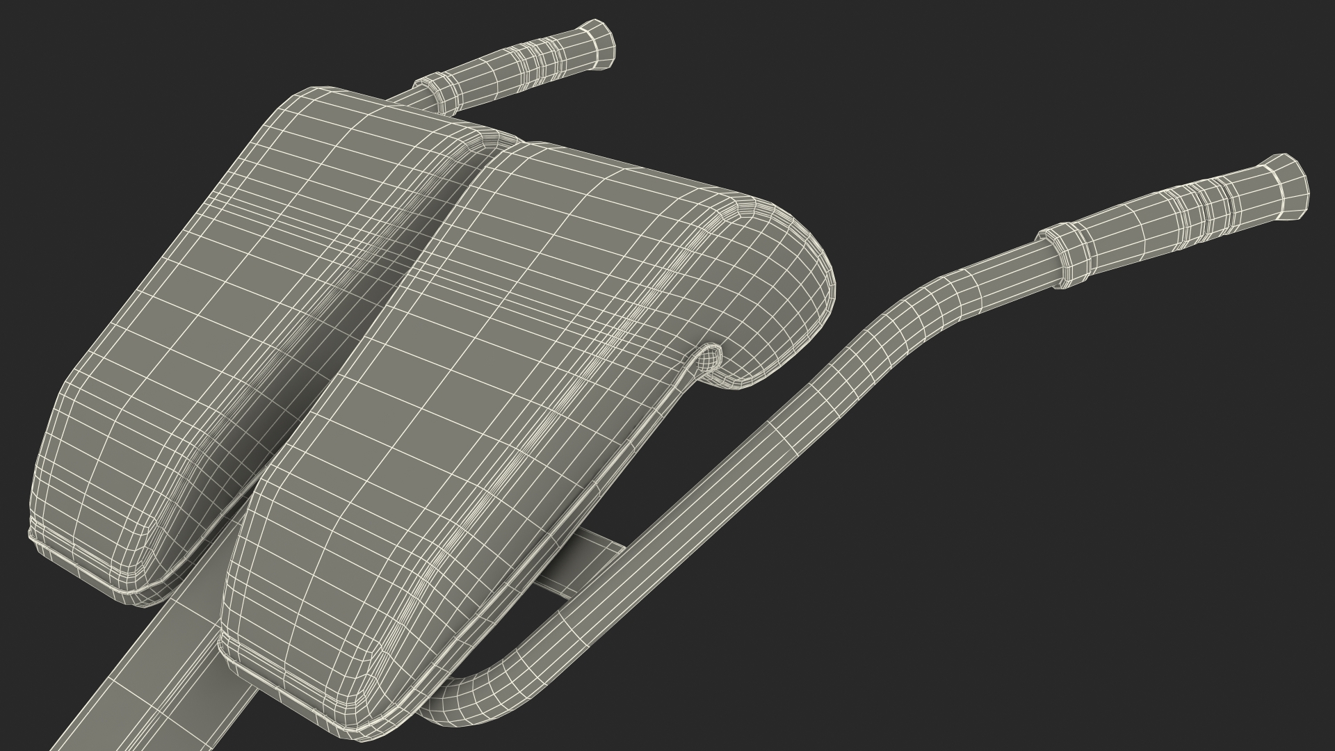 Hyperextension Bench Red 3D model