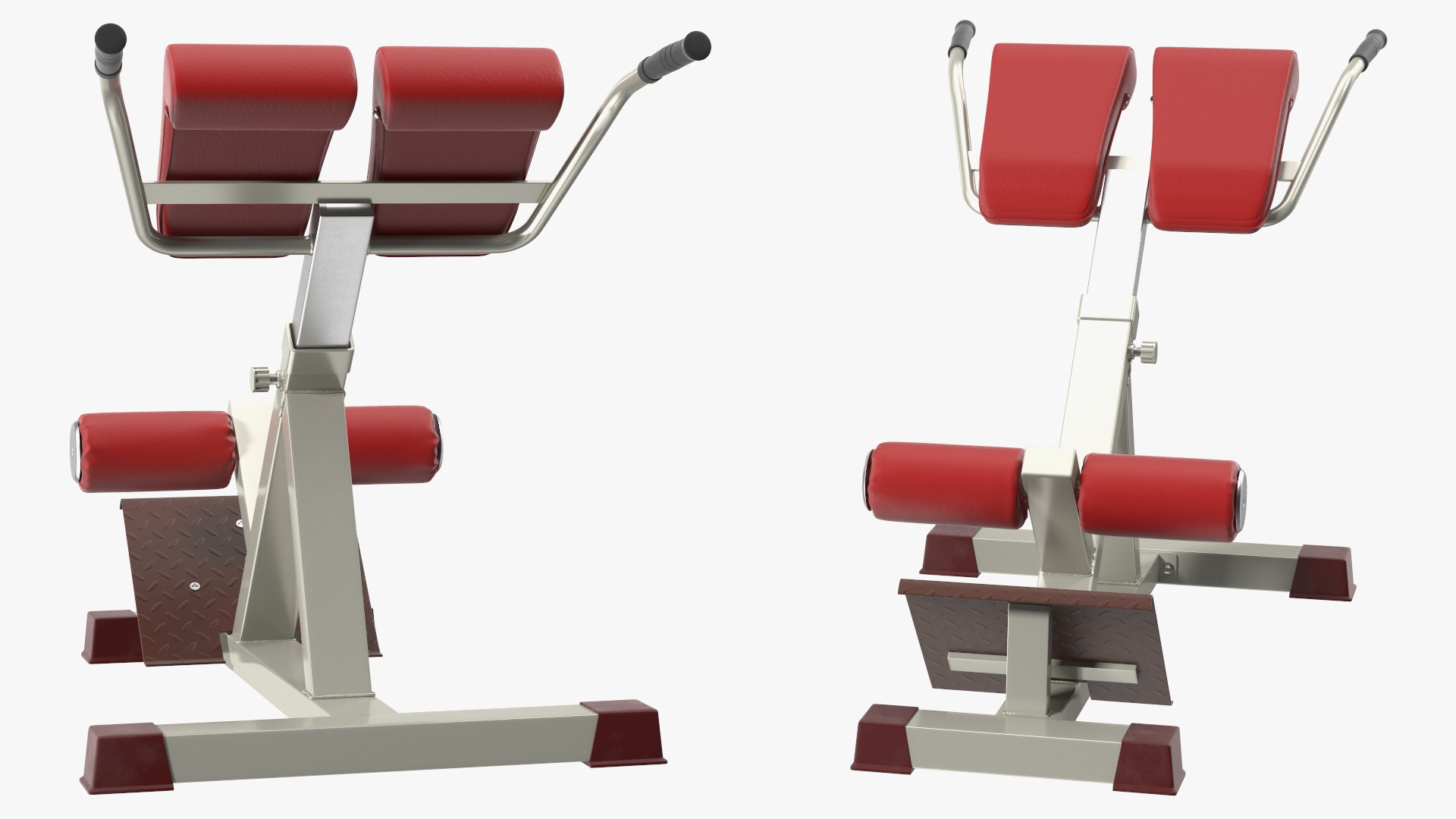 Hyperextension Bench Red 3D model