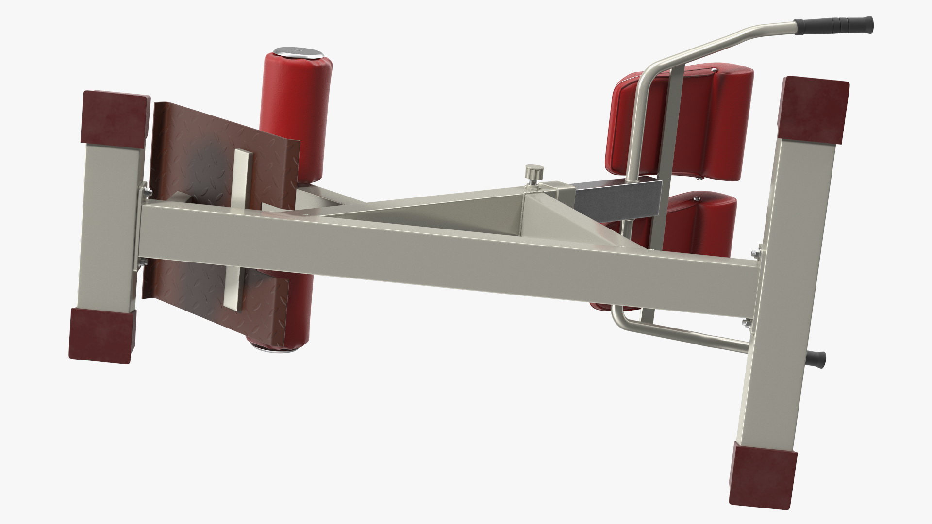 Hyperextension Bench Red 3D model