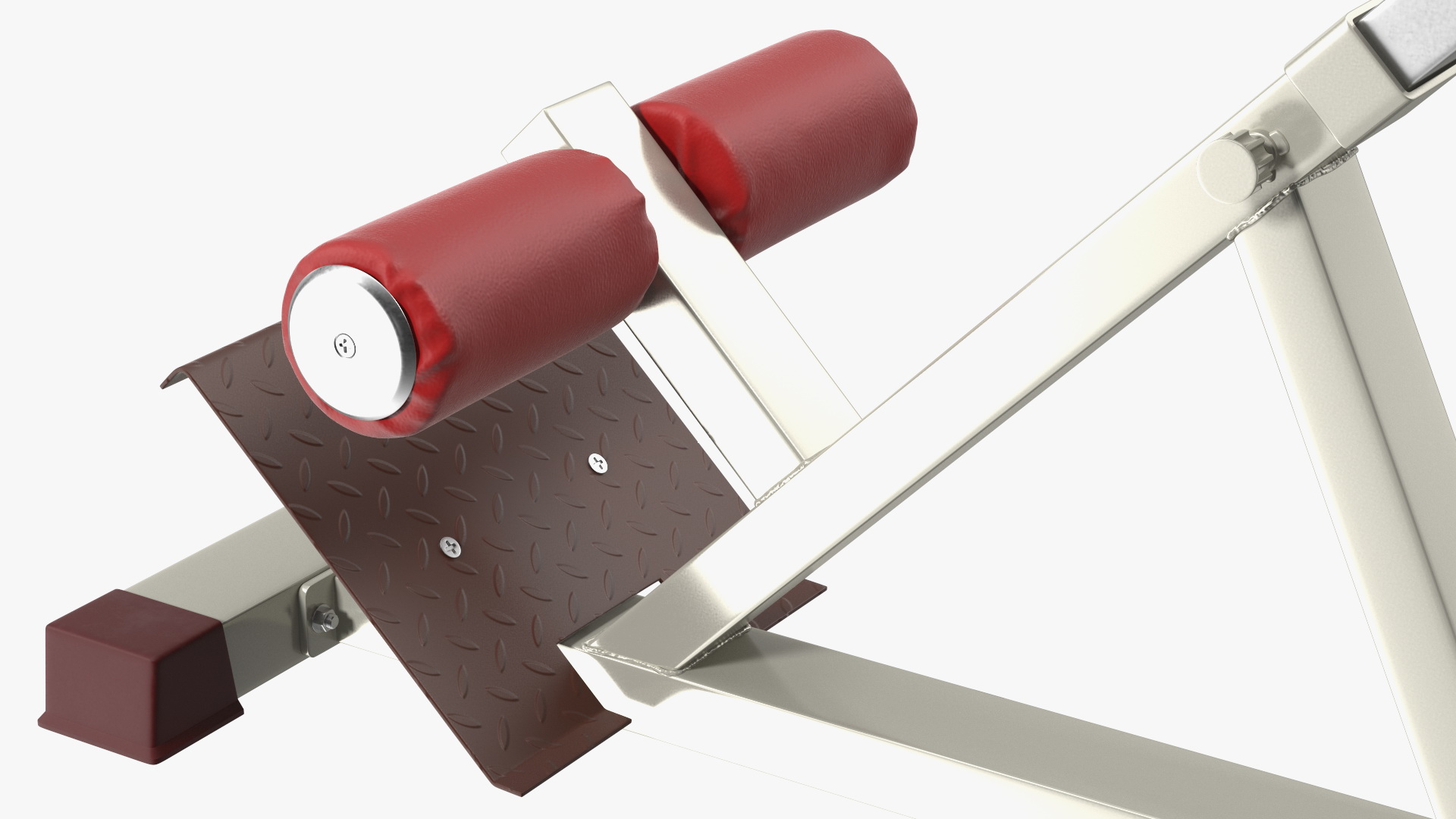 Hyperextension Bench Red 3D model