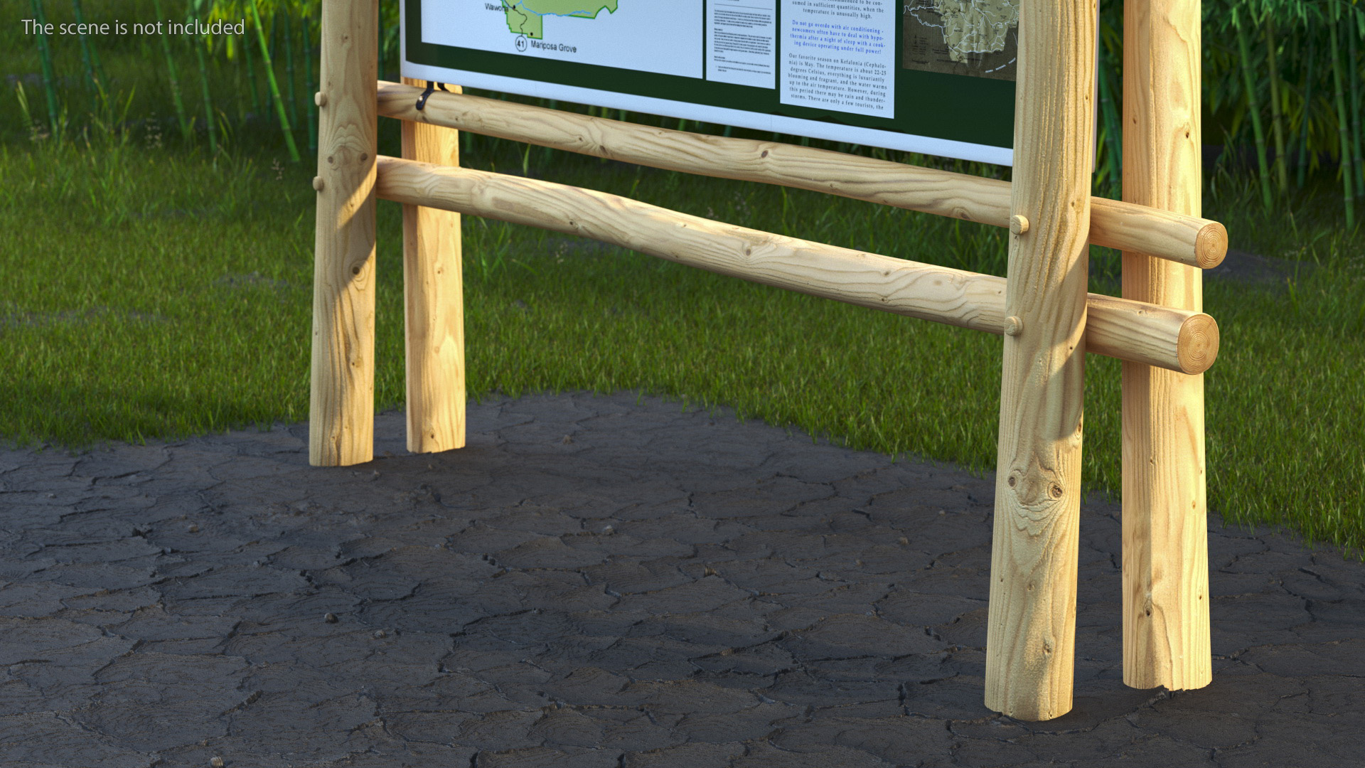 3D Hiking Information Board New model