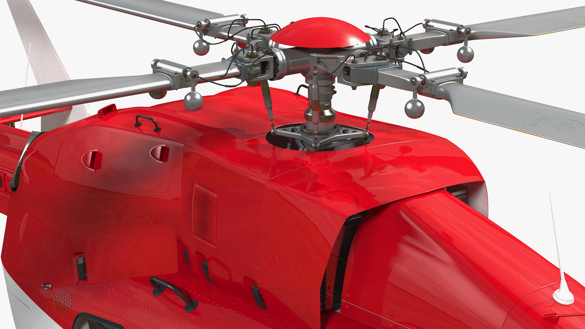 Hospital Ship with Medical Helicopter 3D