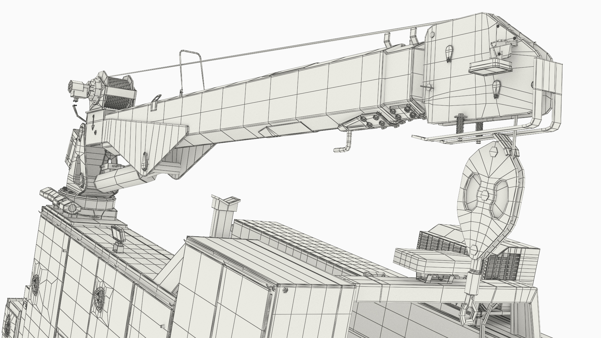 Module Telescopic Boom Service Crane for Truck Rigged - view 12
