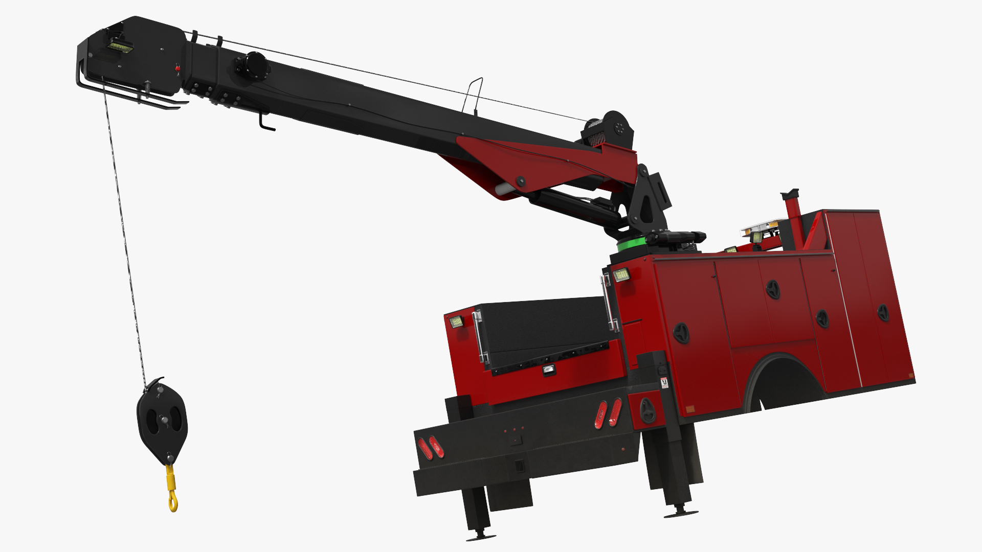 Module Telescopic Boom Service Crane for Truck Rigged - view 4