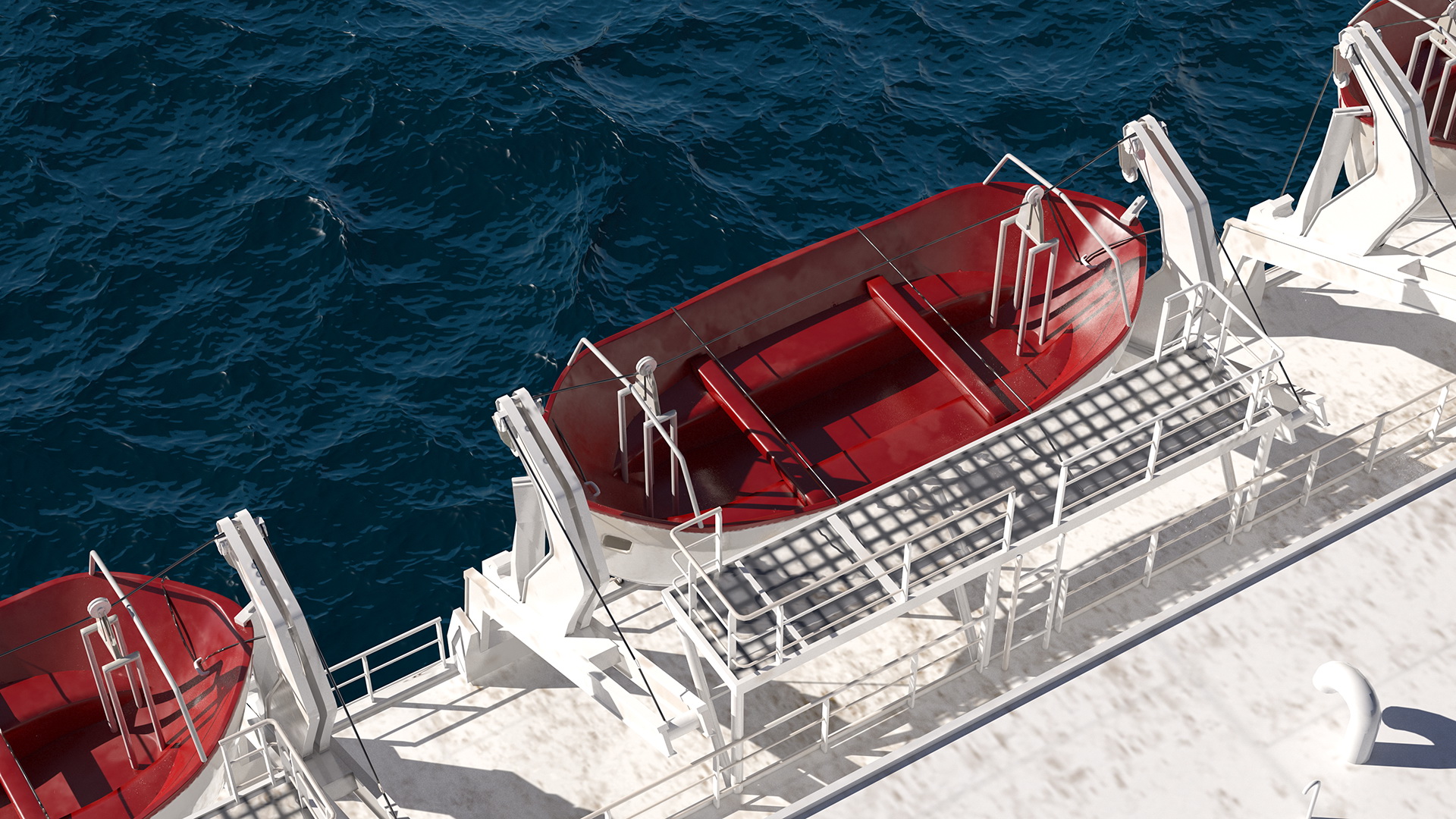 3D Hospital Ship Mercy with CH47 Chinook Helicopter model