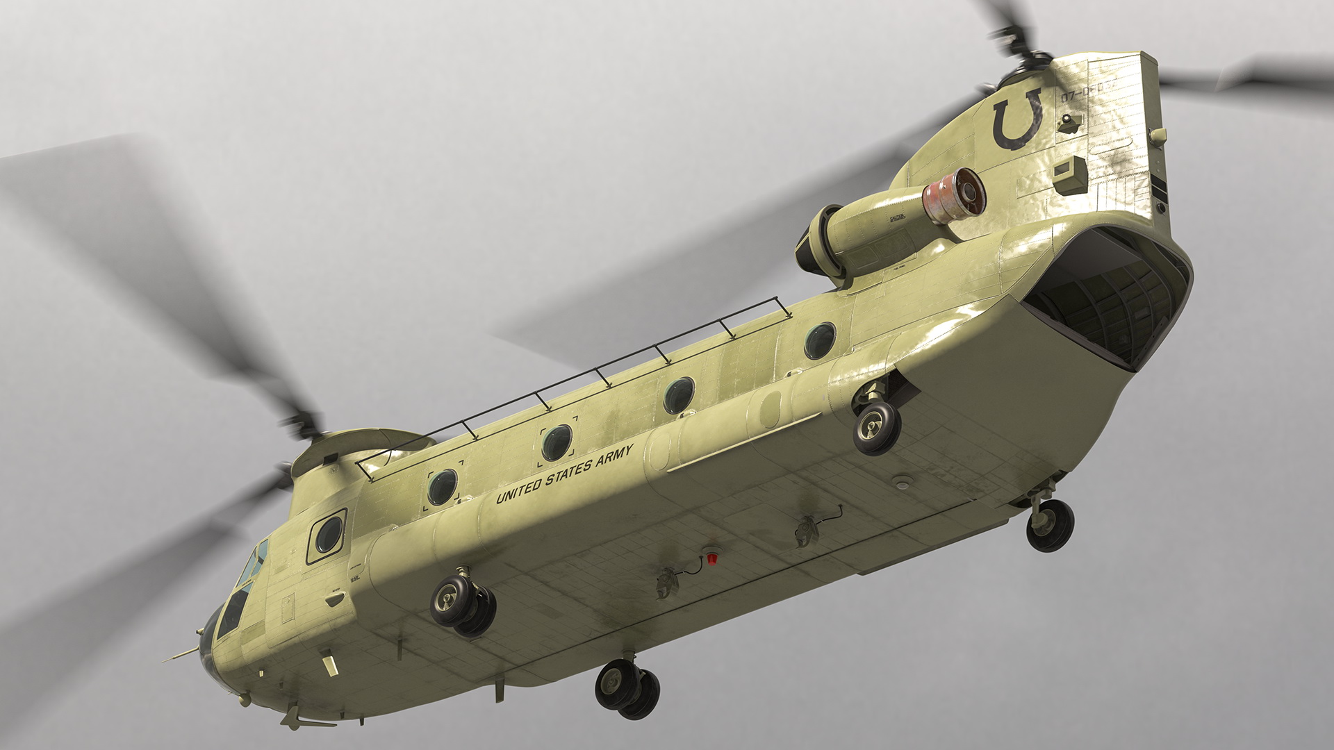 3D Hospital Ship Mercy with CH47 Chinook Helicopter model