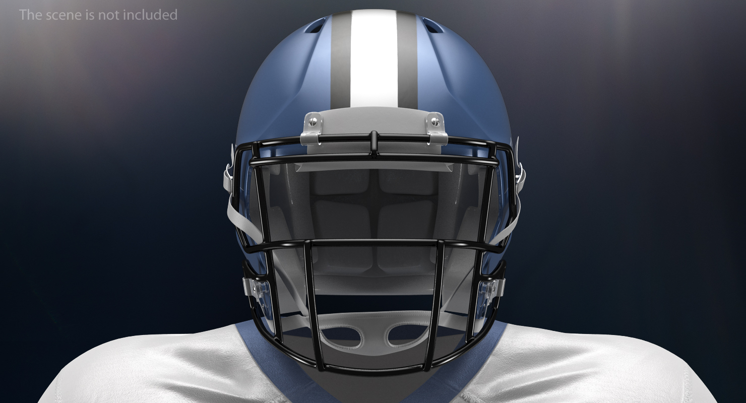 American Football Player Uniform 3D