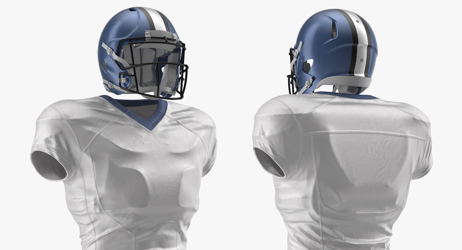American Football Player Uniform 3D