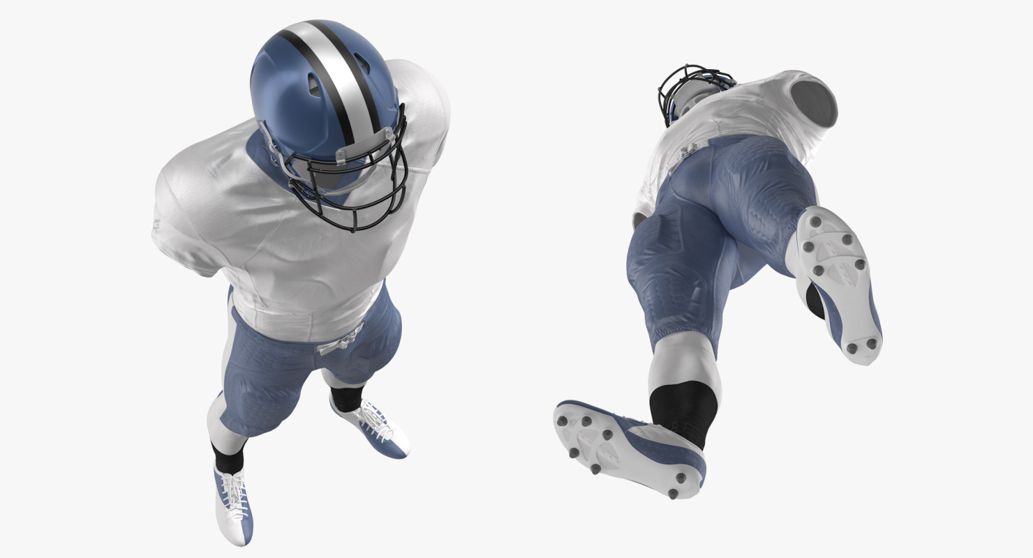 American Football Player Uniform 3D