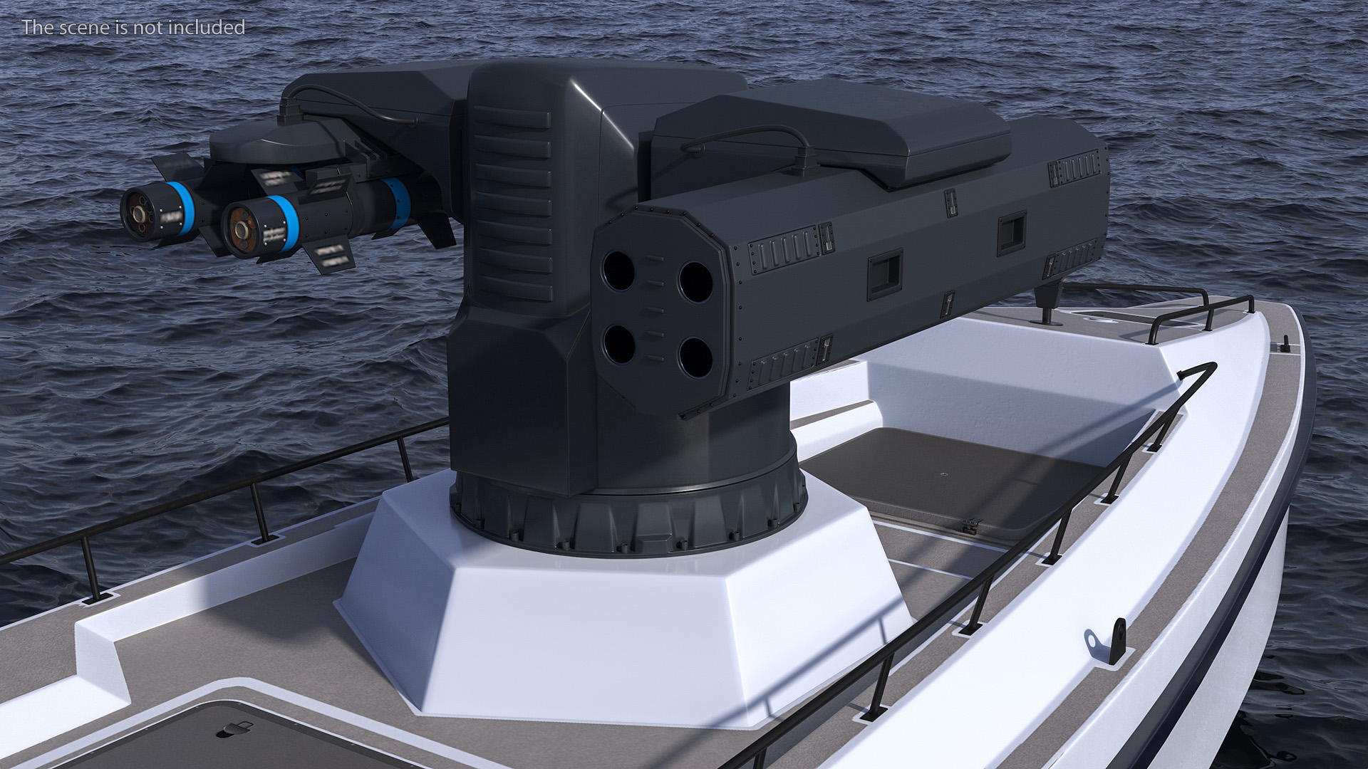 3D model Unmanned Patrol Boat