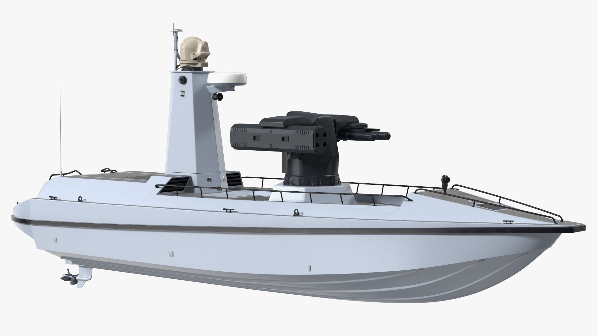 3D model Unmanned Patrol Boat