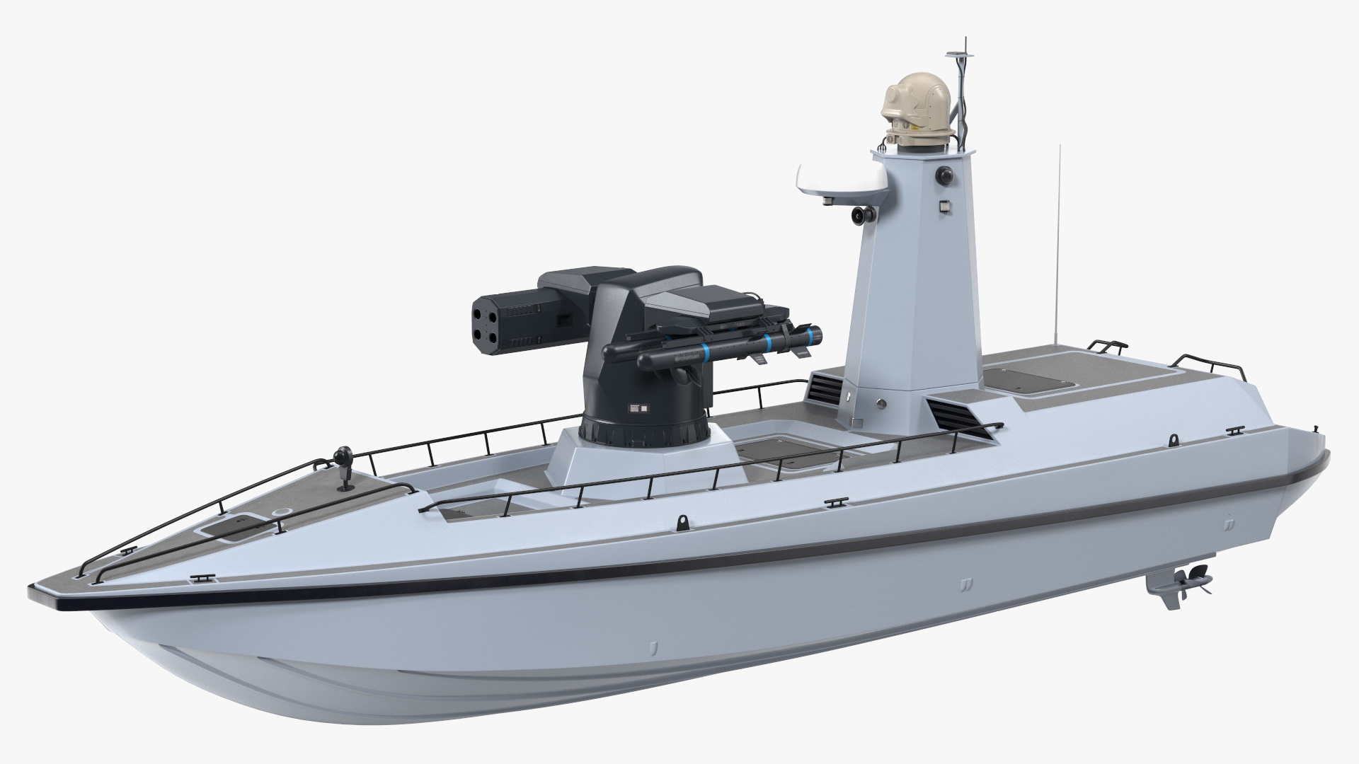 3D model Unmanned Patrol Boat